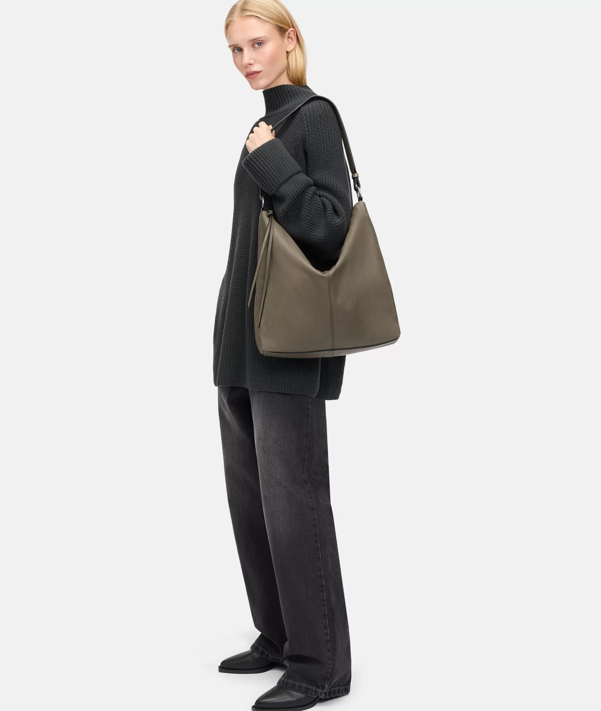 LIEBESKIND BERLIN  Schultertaschen<Aissa Hobo L olivgrün