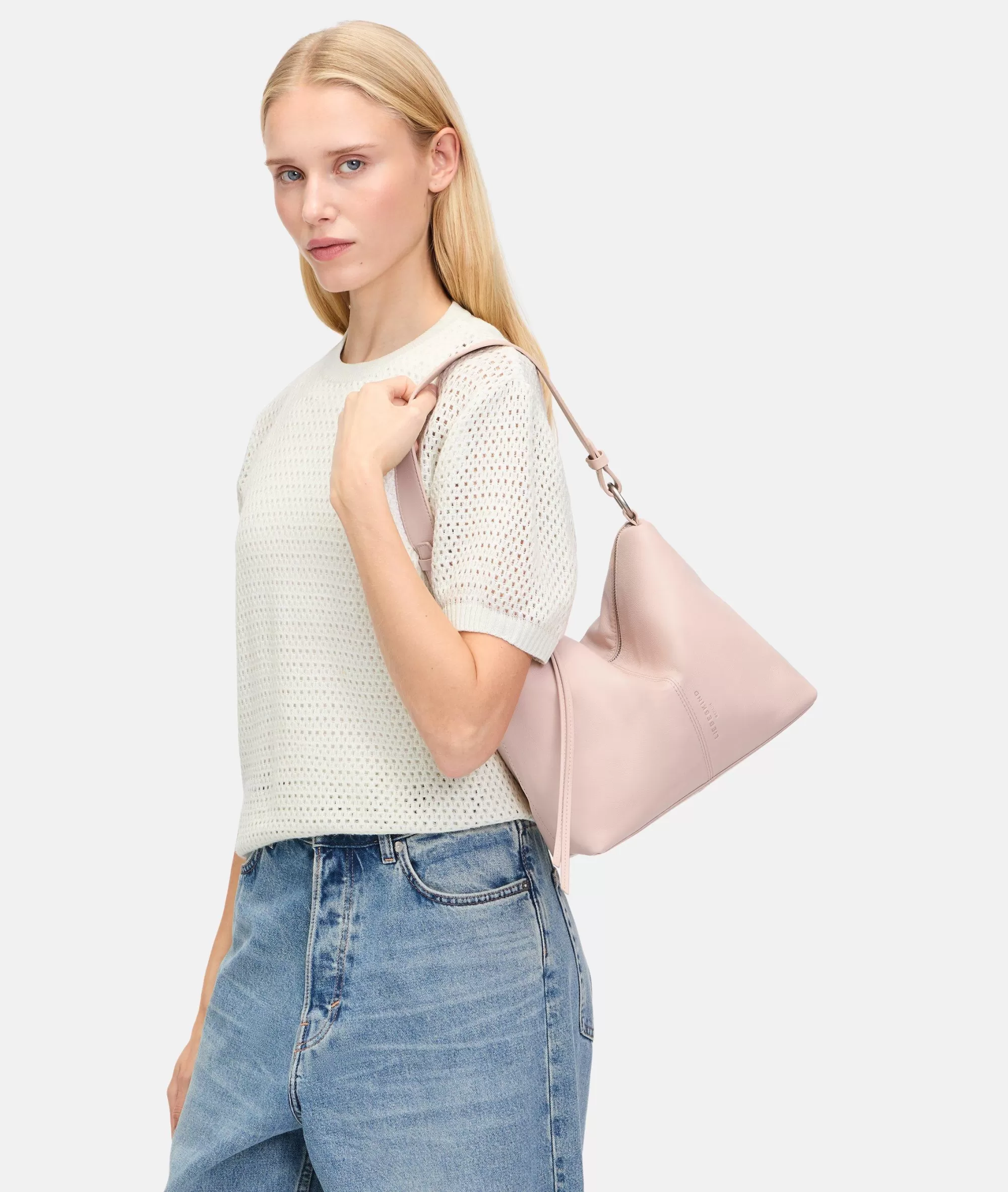LIEBESKIND BERLIN  Schultertaschen<Aissa Hobo S perlmuttrosa