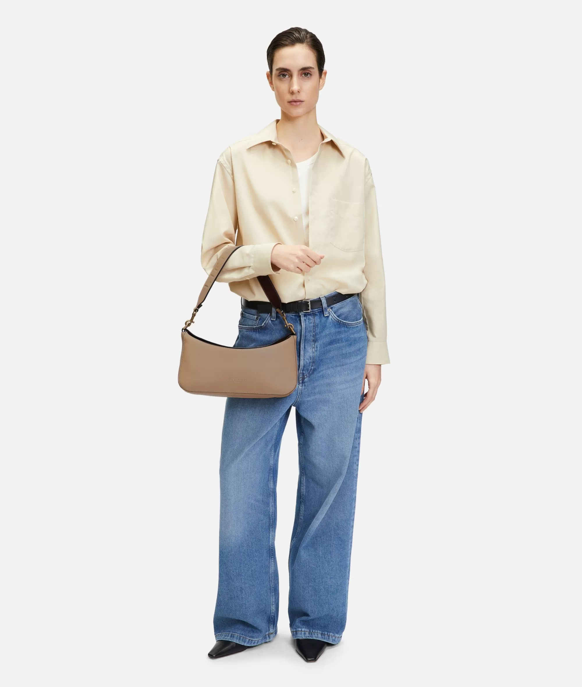 LIEBESKIND BERLIN  Ledertaschen | Schultertaschen<Alessa Hobo M sandstein