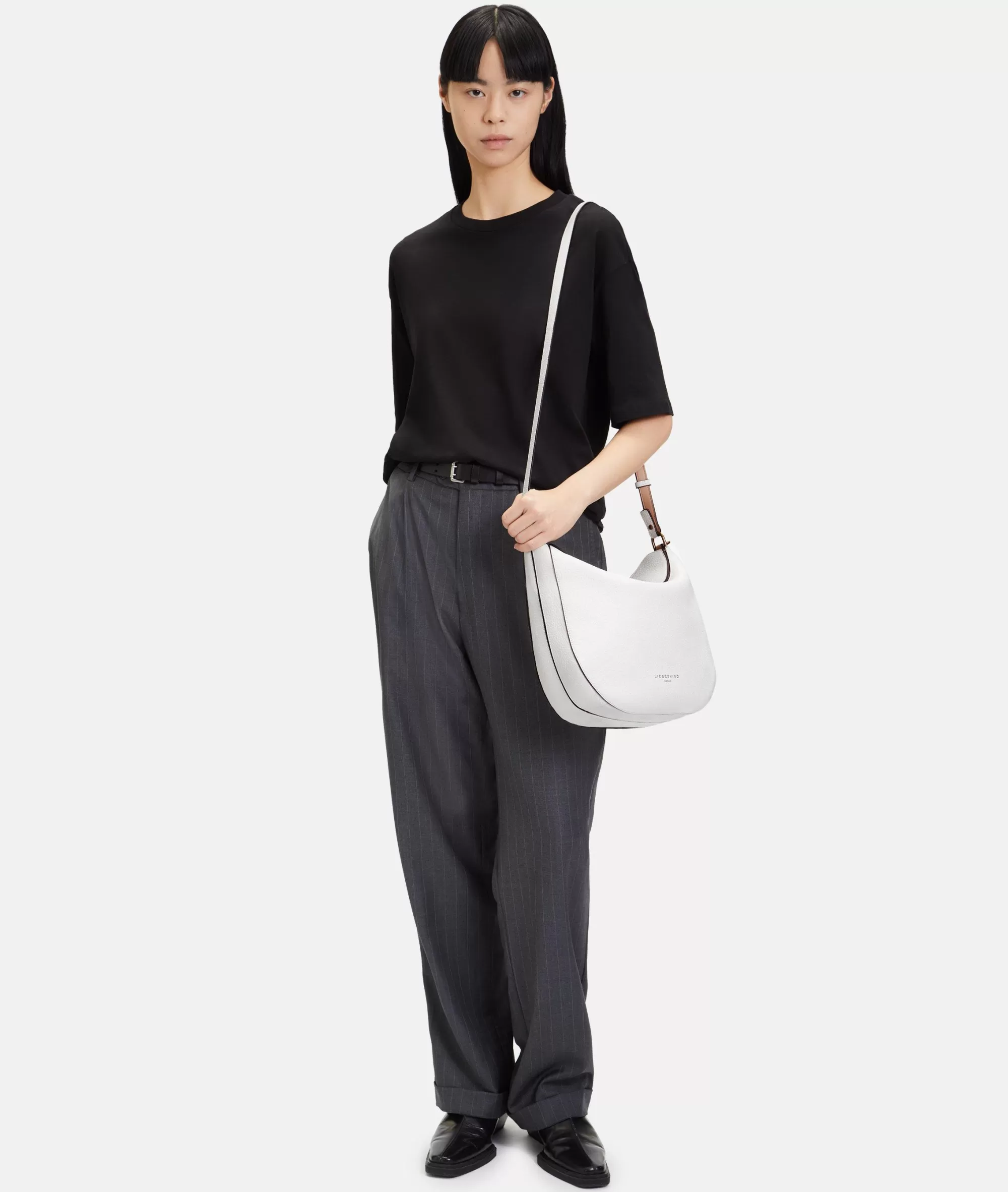 LIEBESKIND BERLIN  Ledertaschen | Schultertaschen<Alessa Hobo M weiß