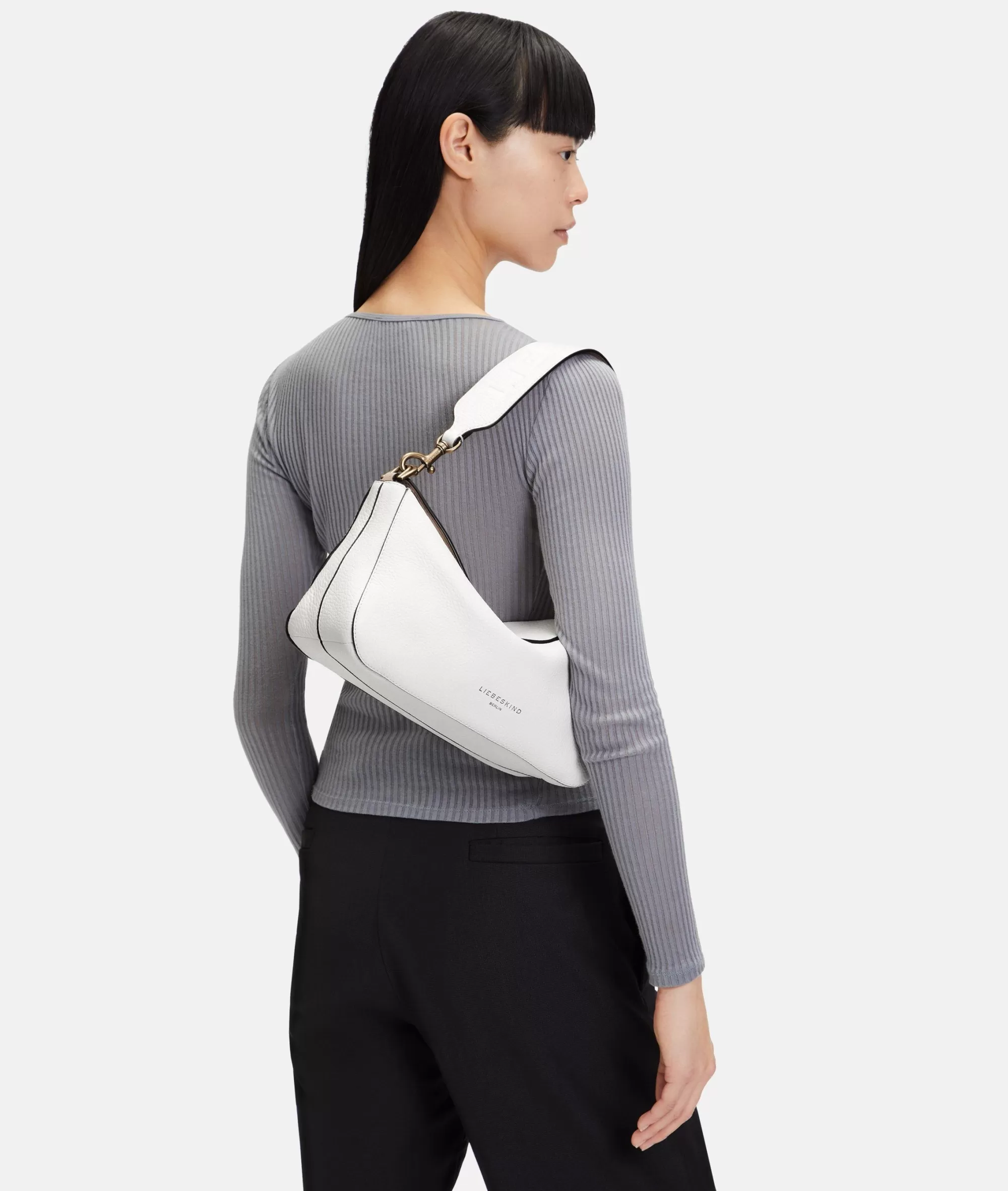 LIEBESKIND BERLIN  Ledertaschen | Schultertaschen<Alessa Shoulder-Bag S weiß