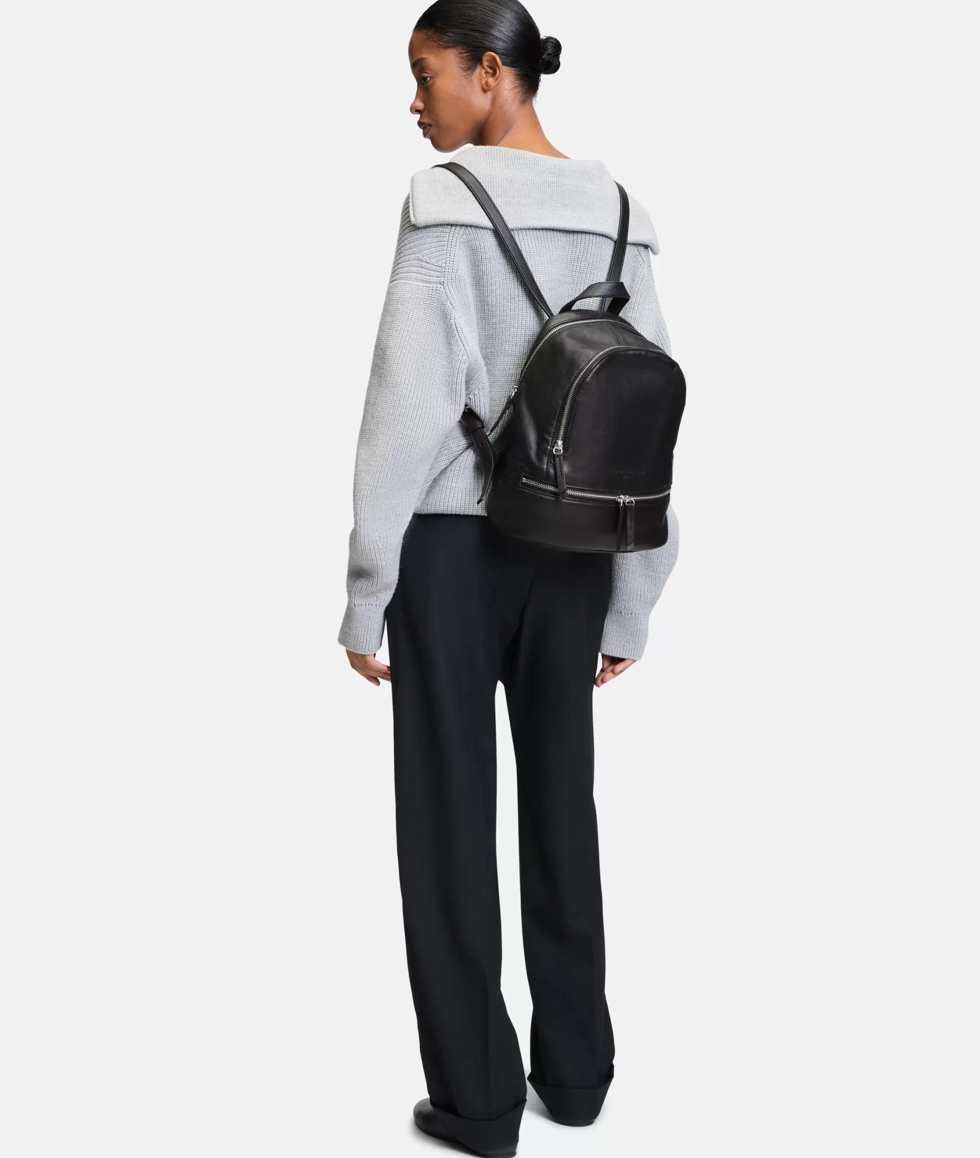 LIEBESKIND BERLIN  Ledertaschen | Rucksäcke<Alita Backpack M schwarz