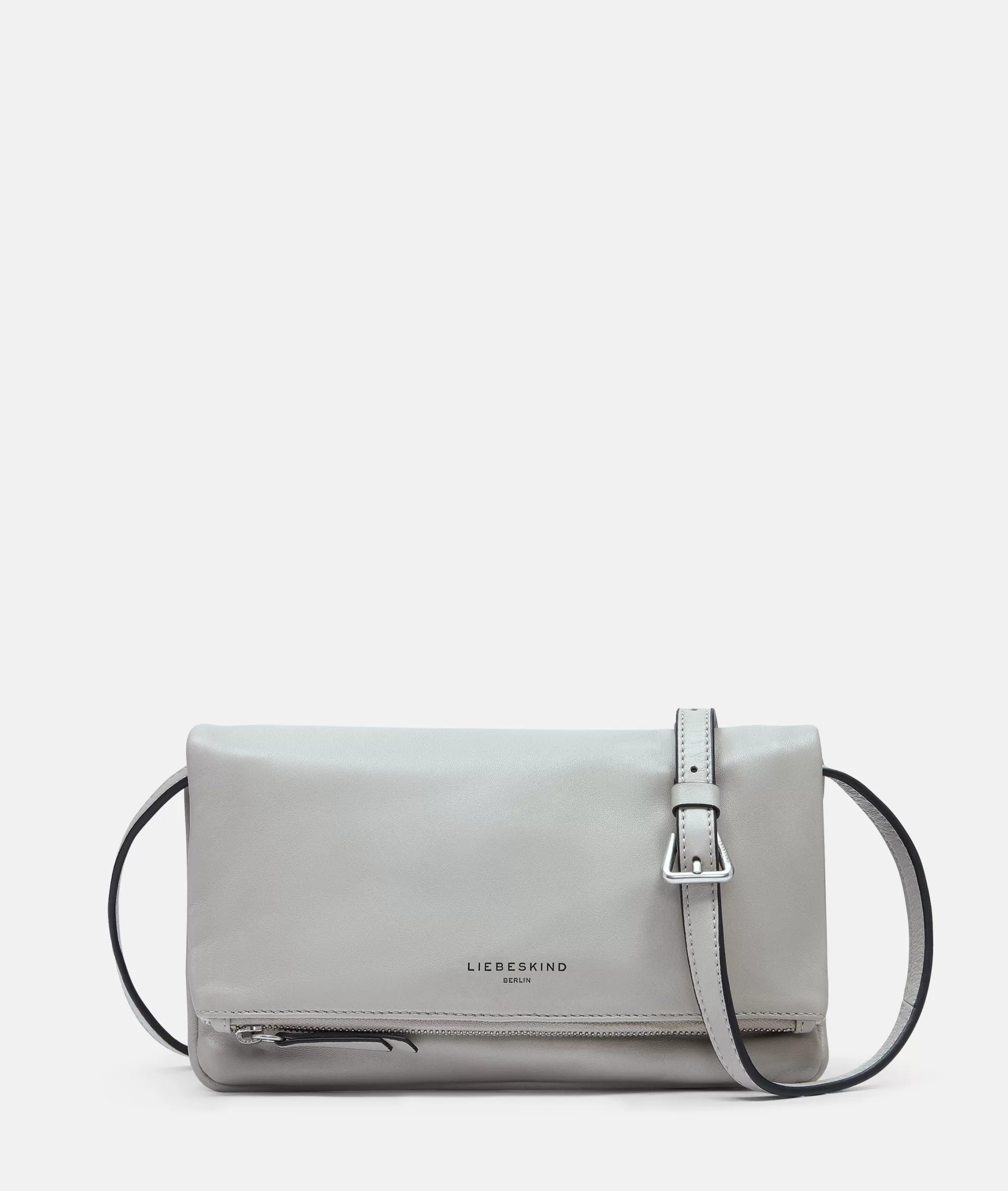 LIEBESKIND BERLIN  Ledertaschen | Umhängetaschen<Aloe Crossbody M taubengrau
