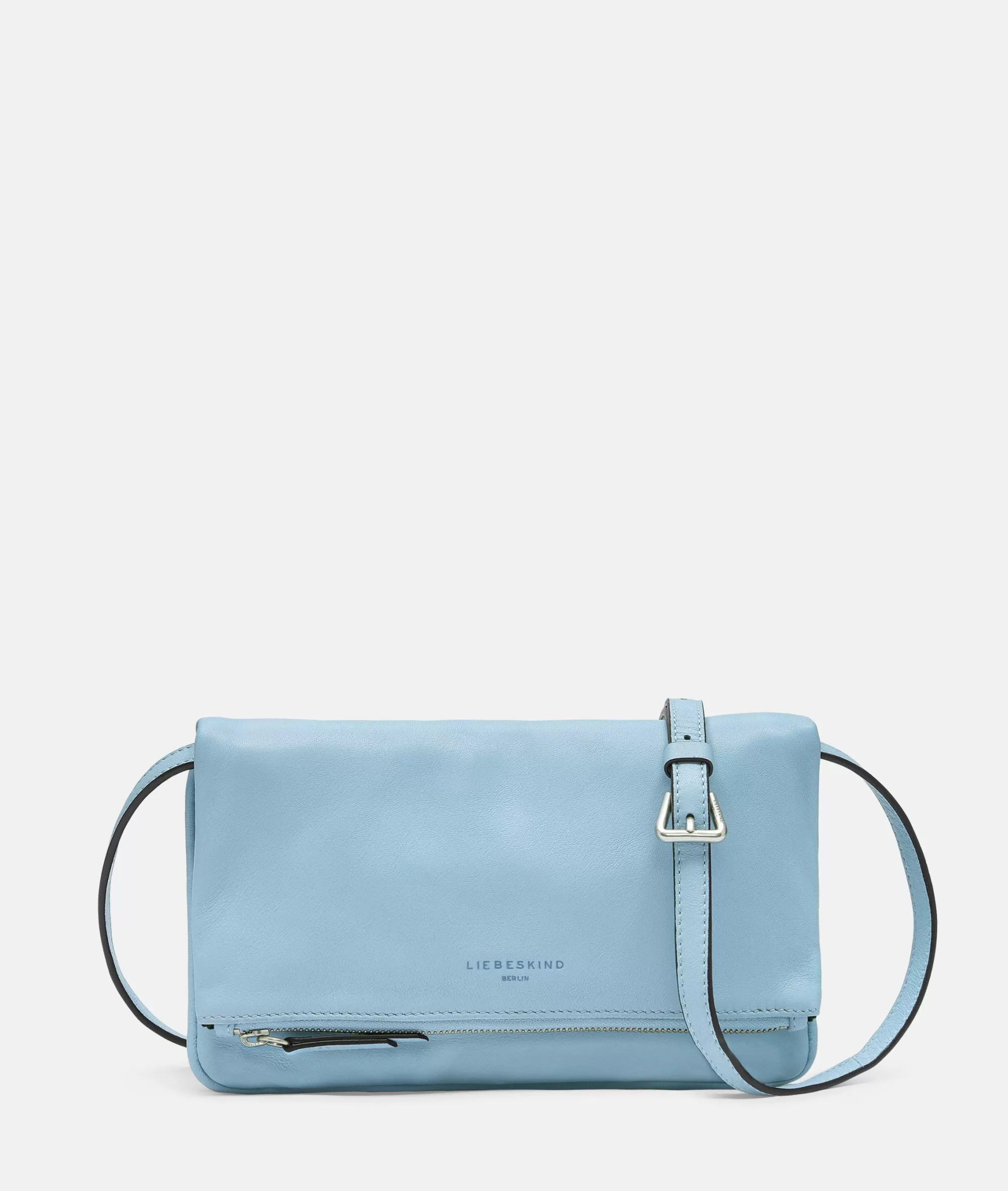LIEBESKIND BERLIN  Ledertaschen | Umhängetaschen<Aloe Crossbody M himmelblau