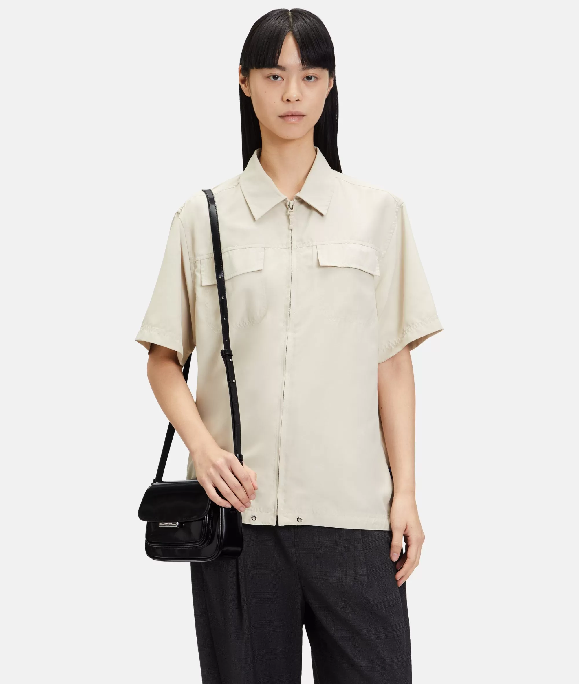 LIEBESKIND BERLIN  Ledertaschen | Umhängetaschen<Andrea Crossbody S schwarz