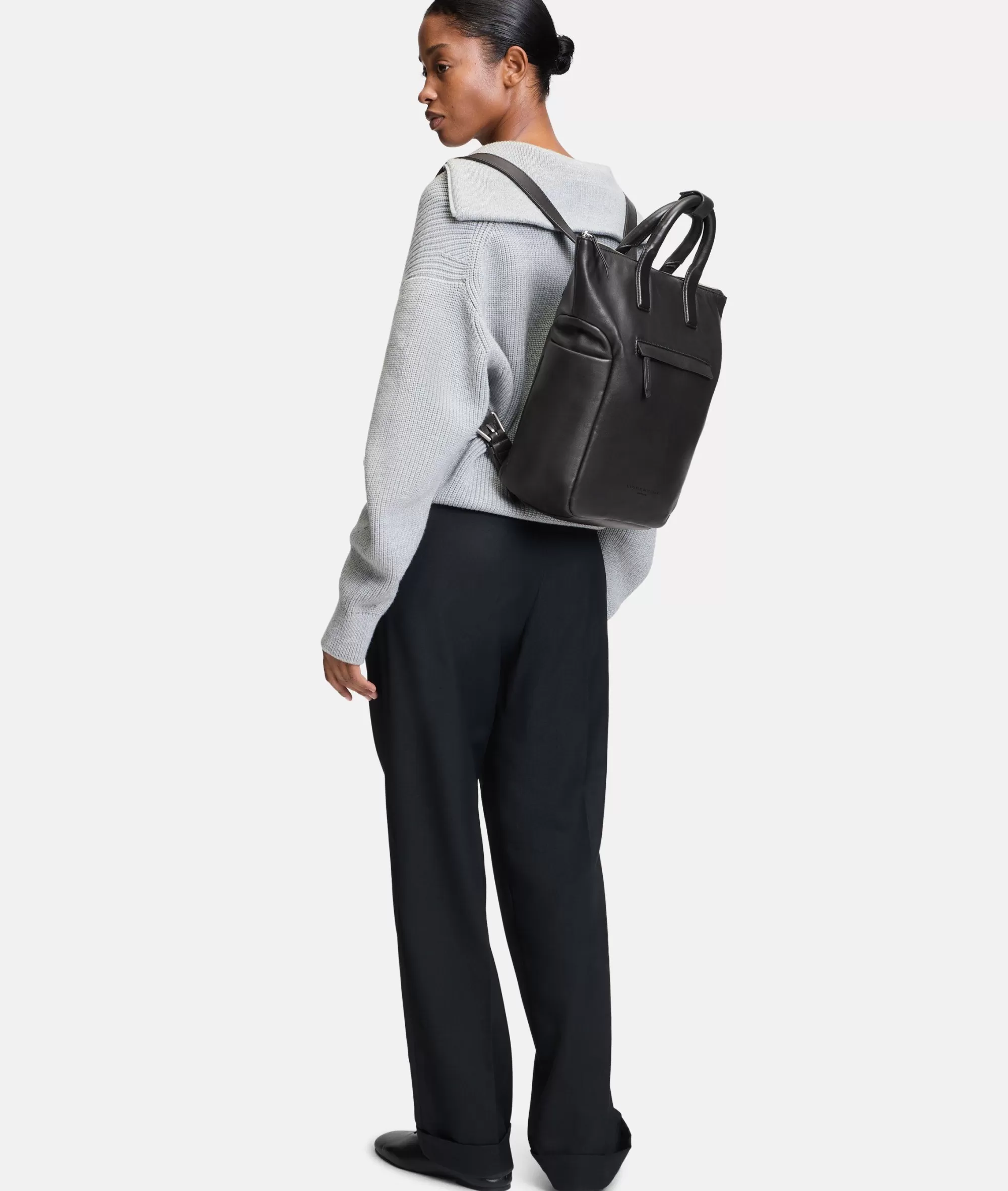 LIEBESKIND BERLIN  Ledertaschen | Rucksäcke<Annie Backpack L schwarz