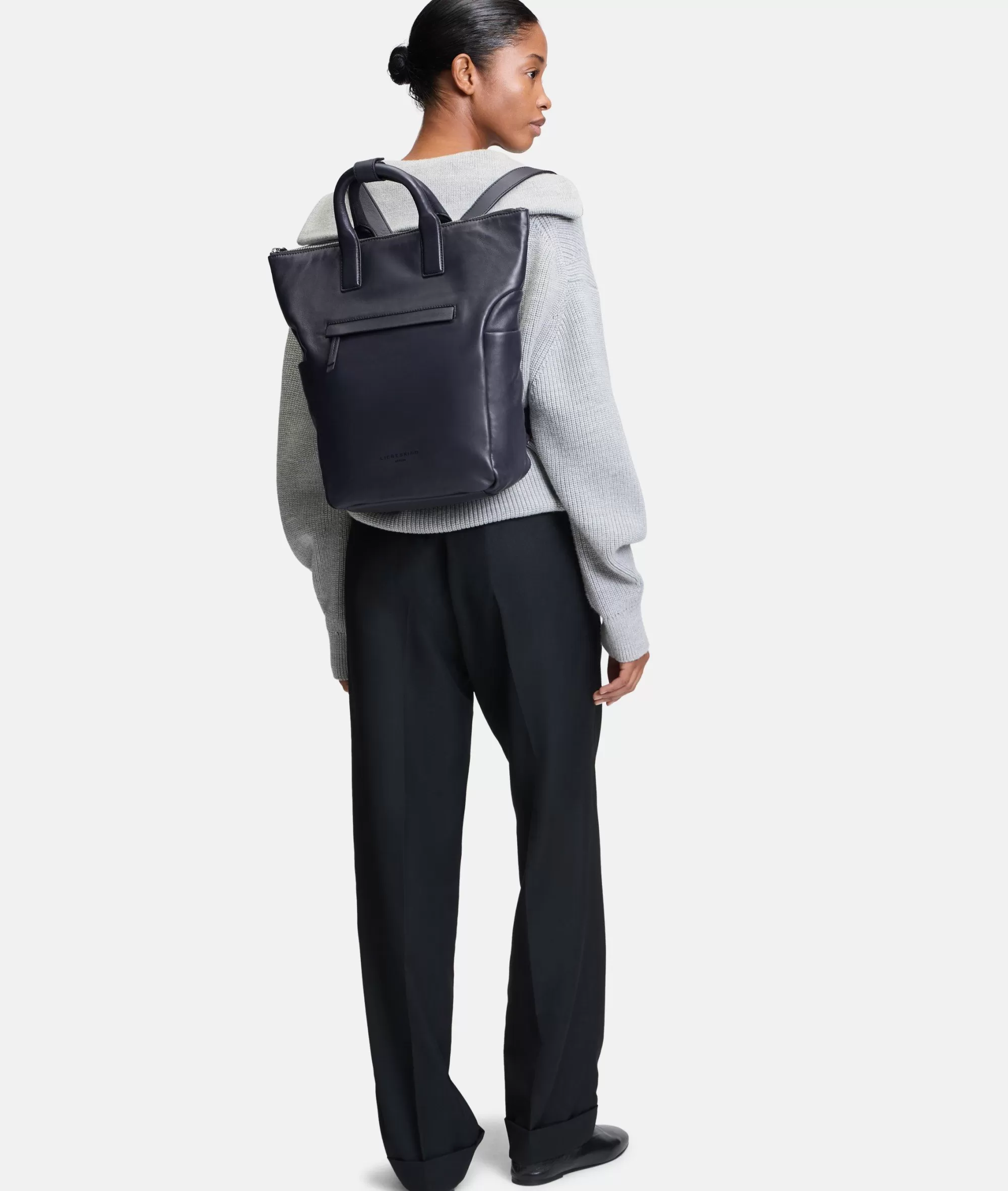 LIEBESKIND BERLIN  Ledertaschen | Rucksäcke<Annie Backpack L navy