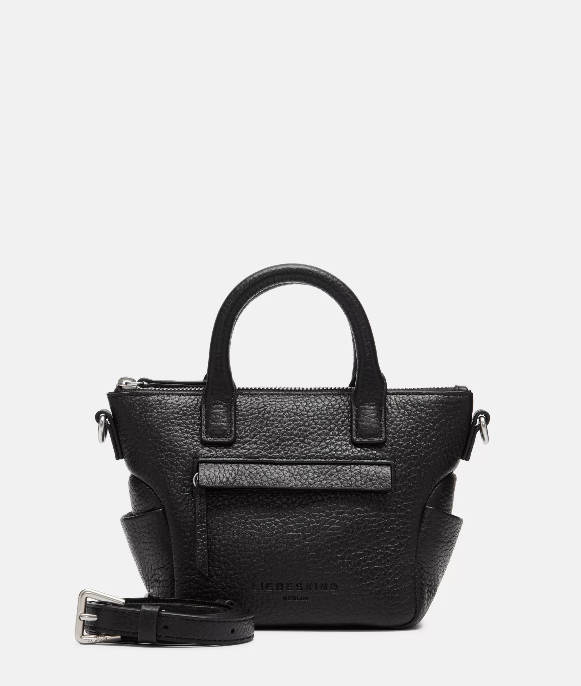 LIEBESKIND BERLIN  Ledertaschen | Schultertaschen<Annie Satchel XS schwarz