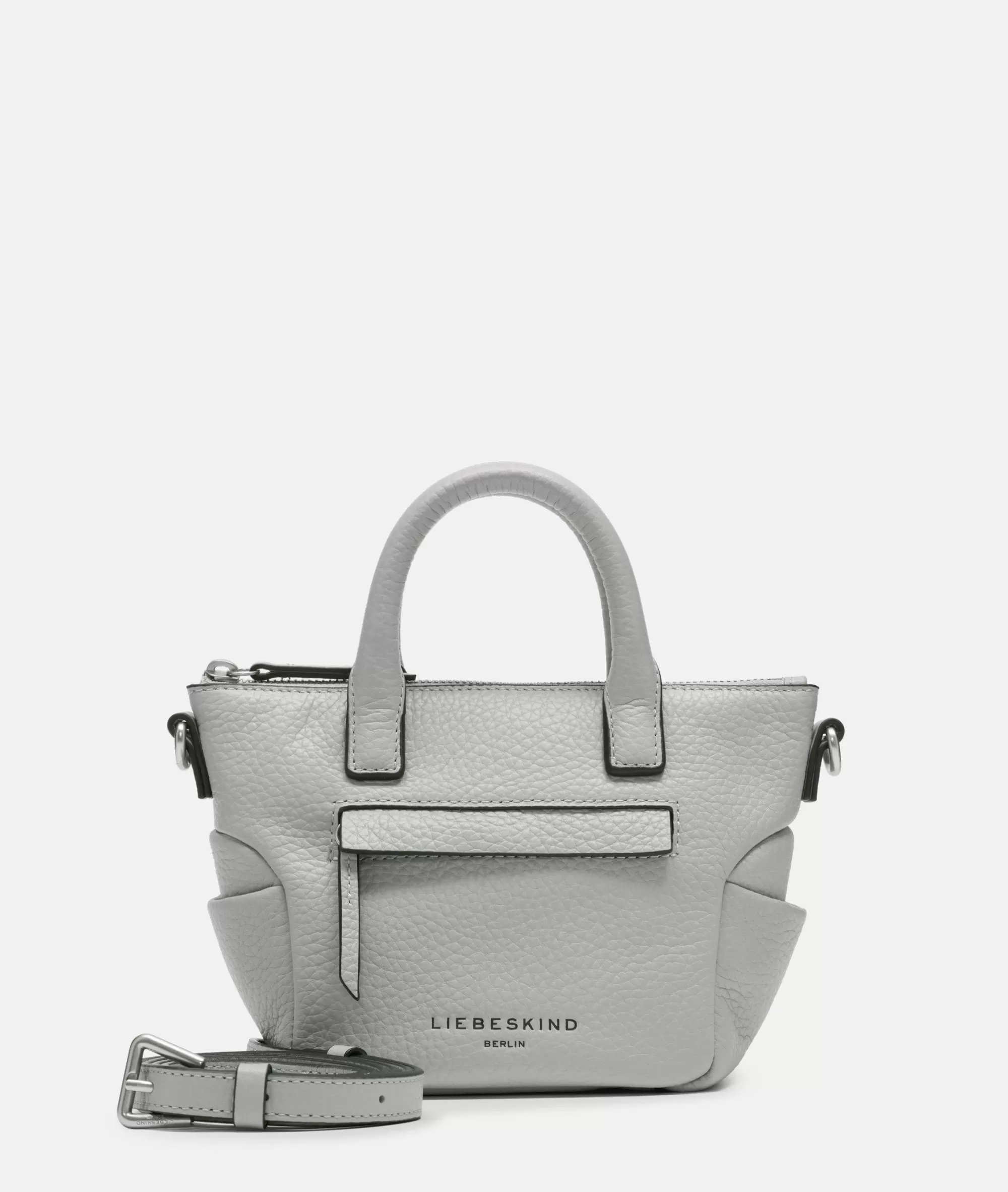 LIEBESKIND BERLIN  Ledertaschen | Schultertaschen<Annie Satchel XS taubengrau
