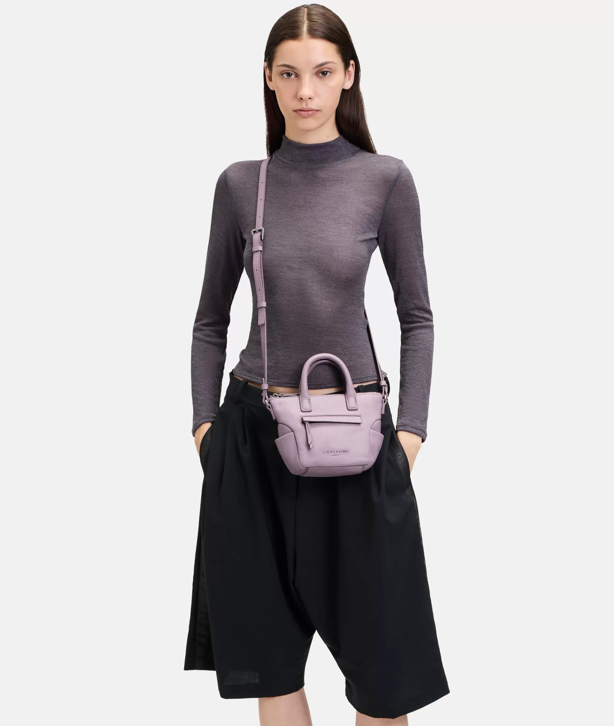 LIEBESKIND BERLIN  Ledertaschen | Schultertaschen<Annie Satchel XS flieder