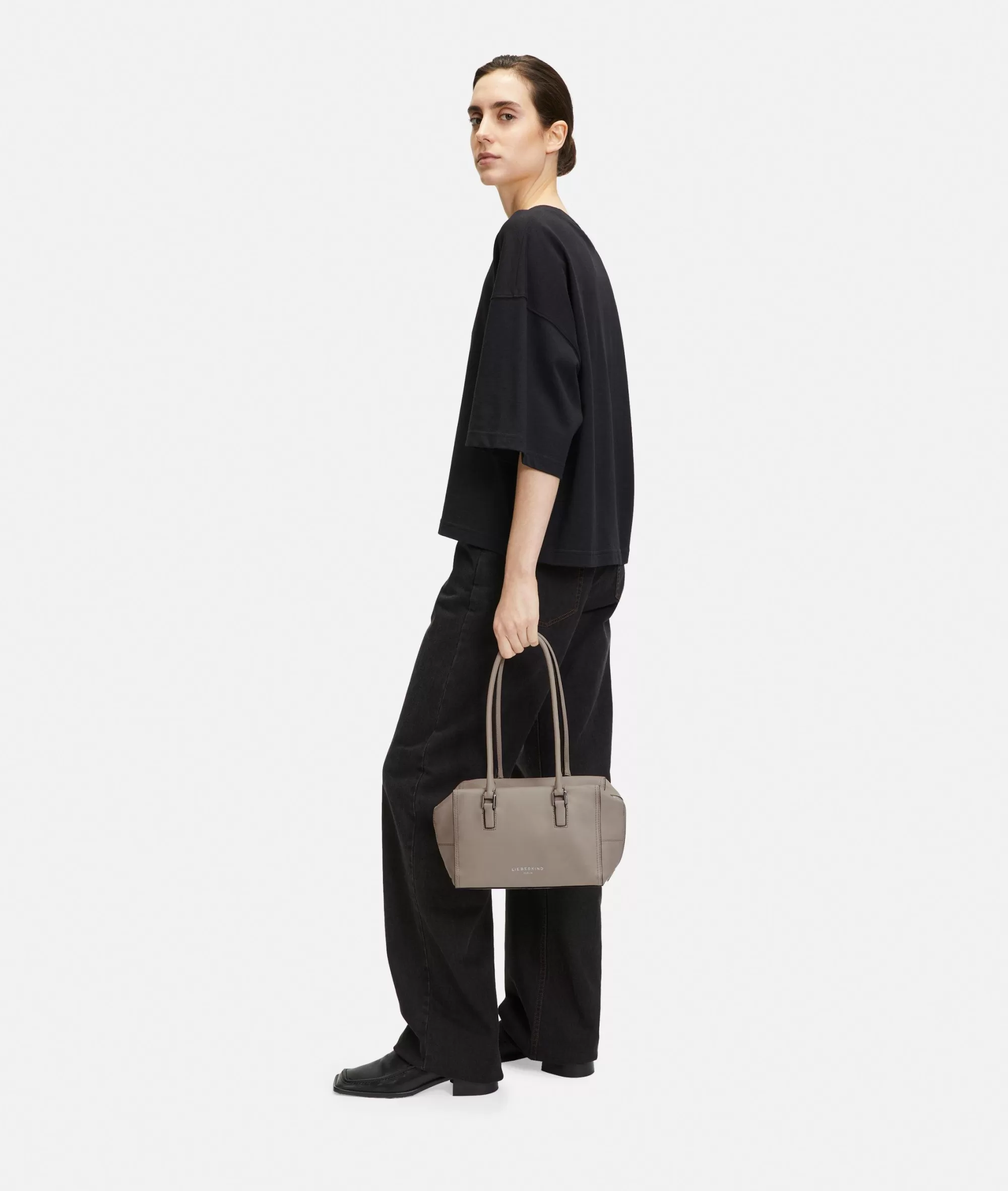 LIEBESKIND BERLIN  Ledertaschen | Schultertaschen<Archive Kayla Satchel S beige