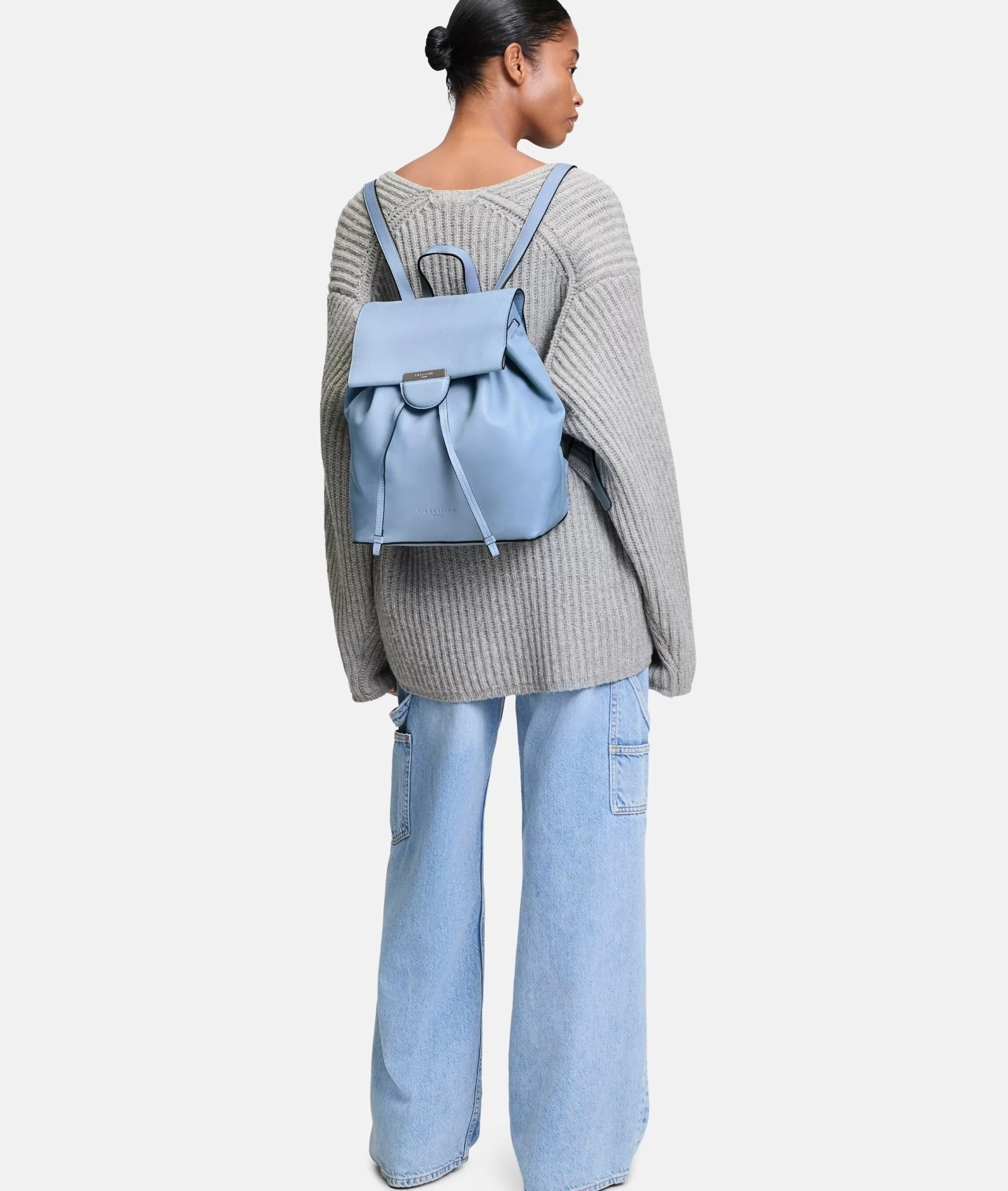 LIEBESKIND BERLIN  Ledertaschen | Rucksäcke<Brigid Backpack M himmelblau