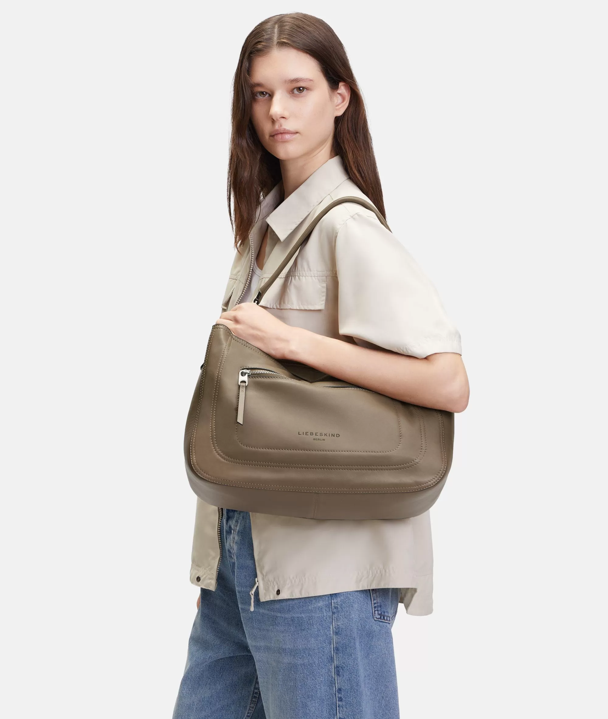 LIEBESKIND BERLIN  Schultertaschen<Brooke L sandstein