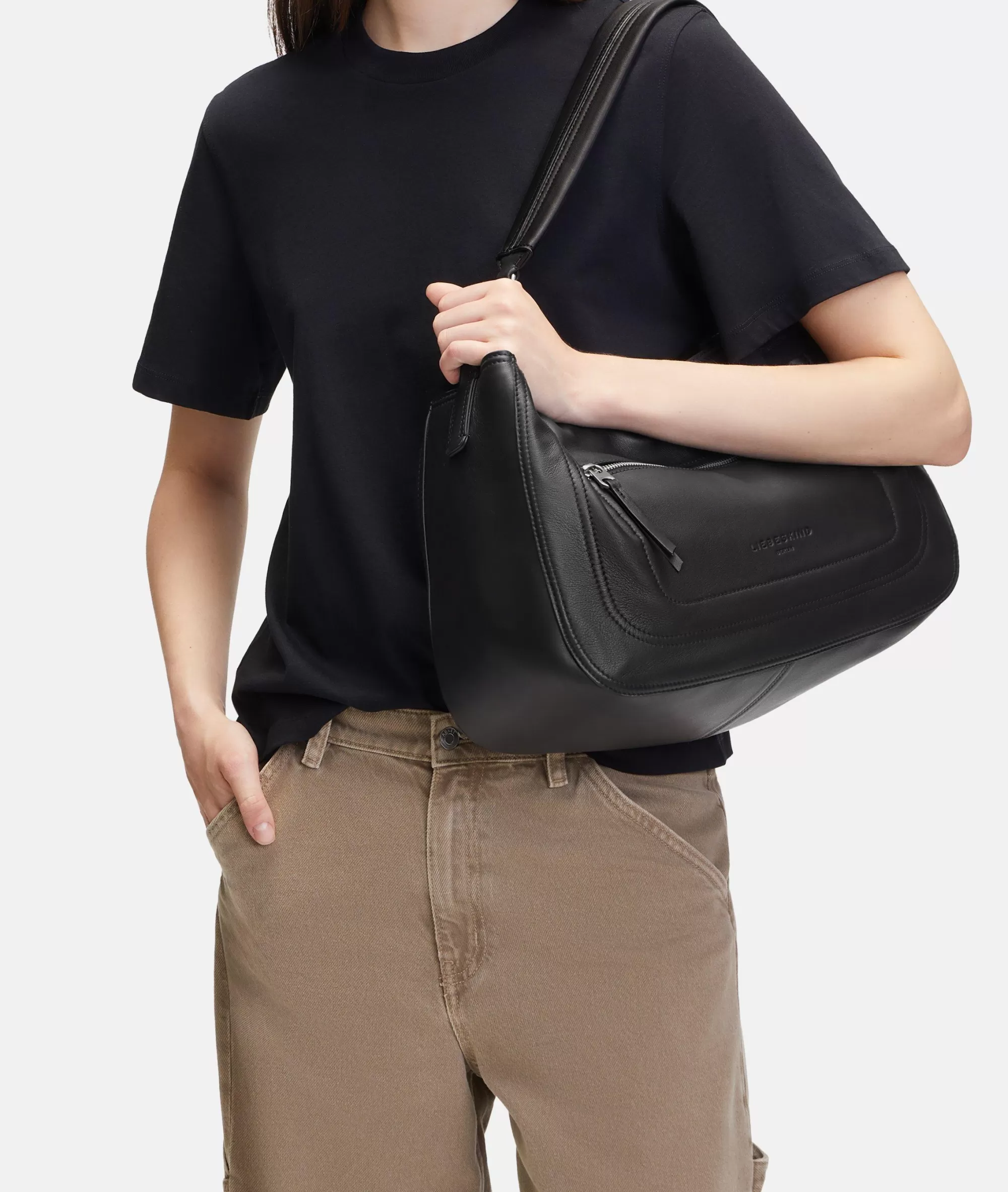 LIEBESKIND BERLIN  Schultertaschen<Brooke L schwarz