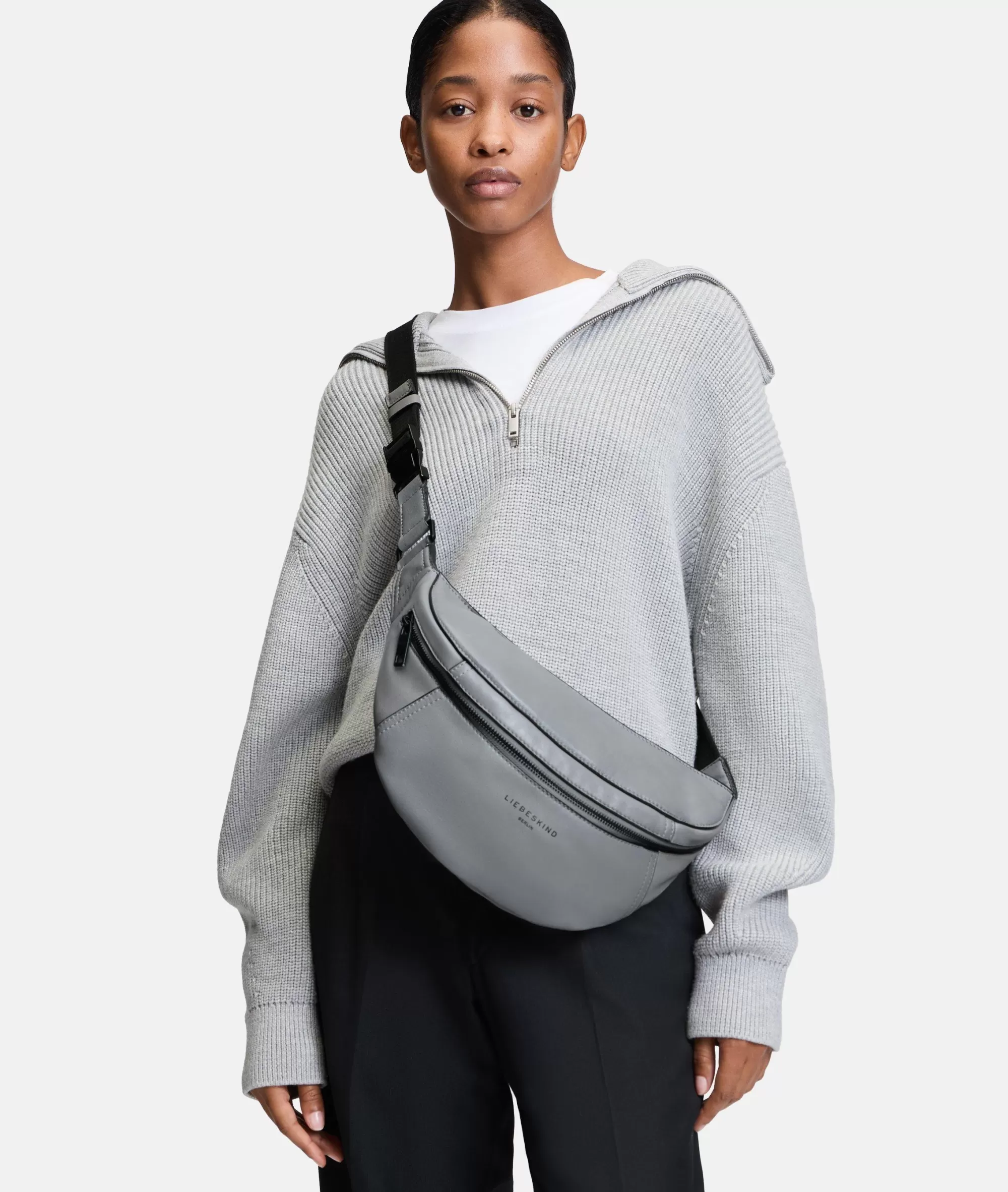 LIEBESKIND BERLIN  Ledertaschen | Gürteltaschen<Chudy Belt-Bag grau