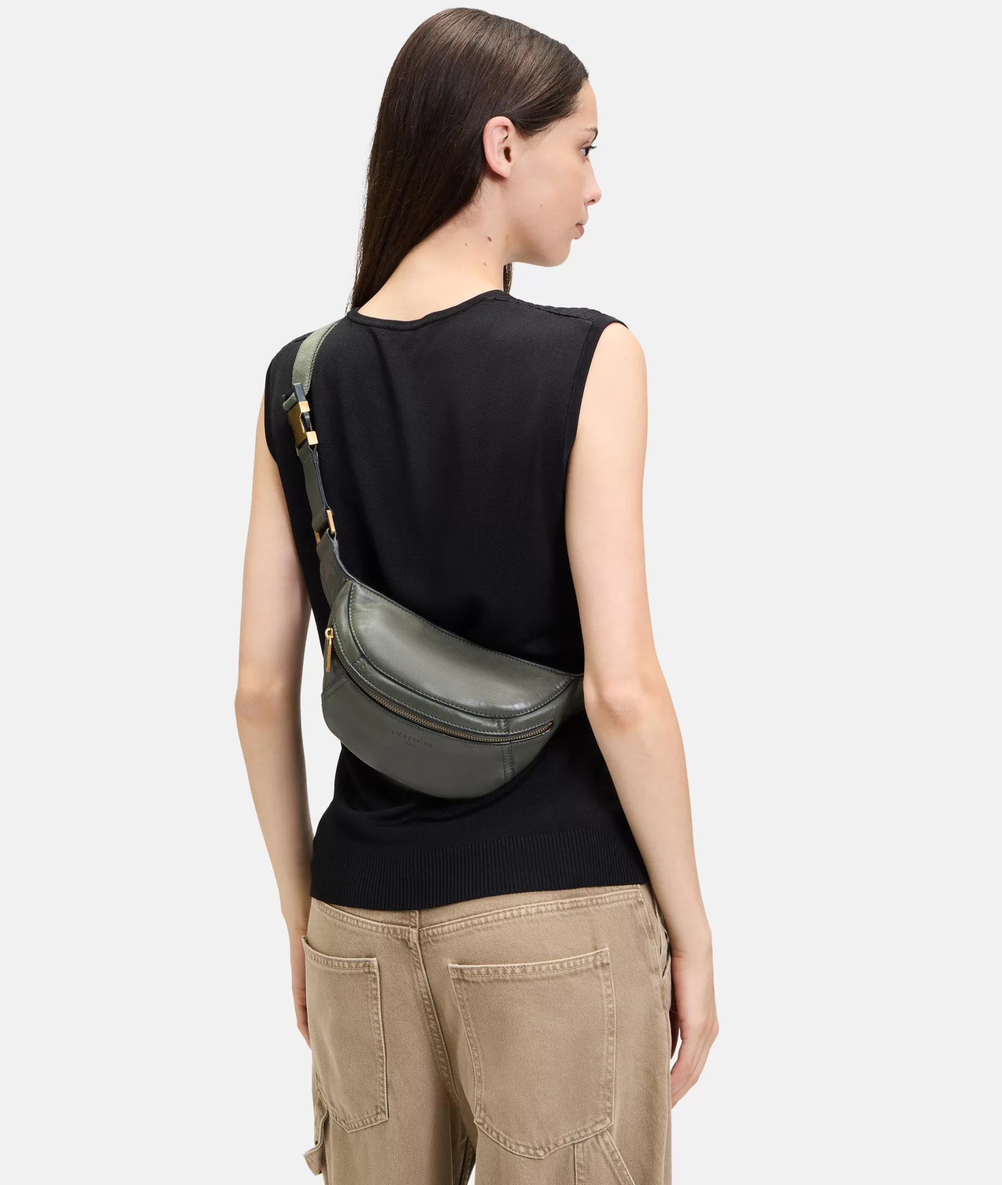 LIEBESKIND BERLIN  Ledertaschen | Gürteltaschen<Chudy Belt-Bag S olivgrün