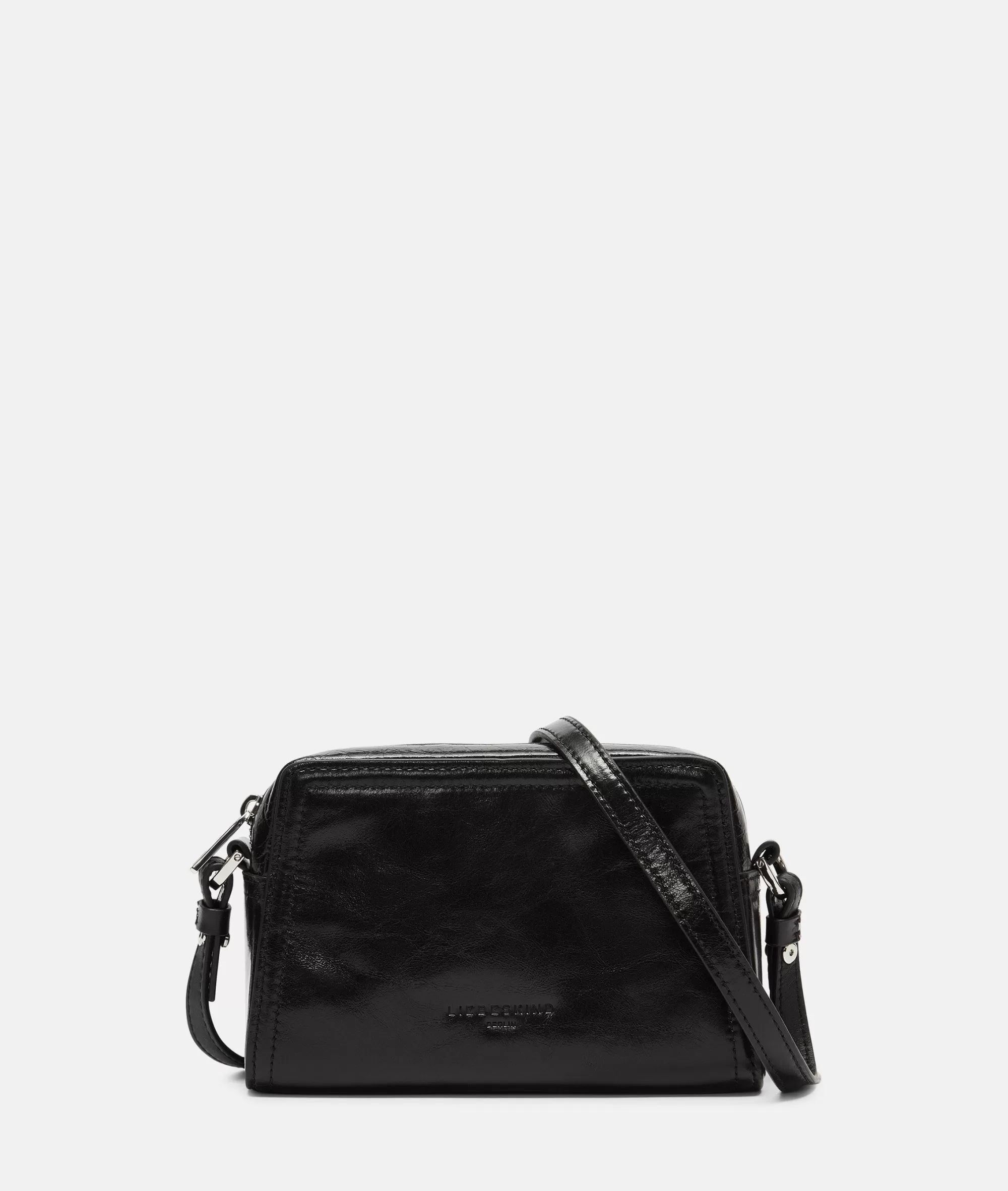 LIEBESKIND BERLIN  Ledertaschen | Umhängetaschen<Chudy Crossbody S schwarz
