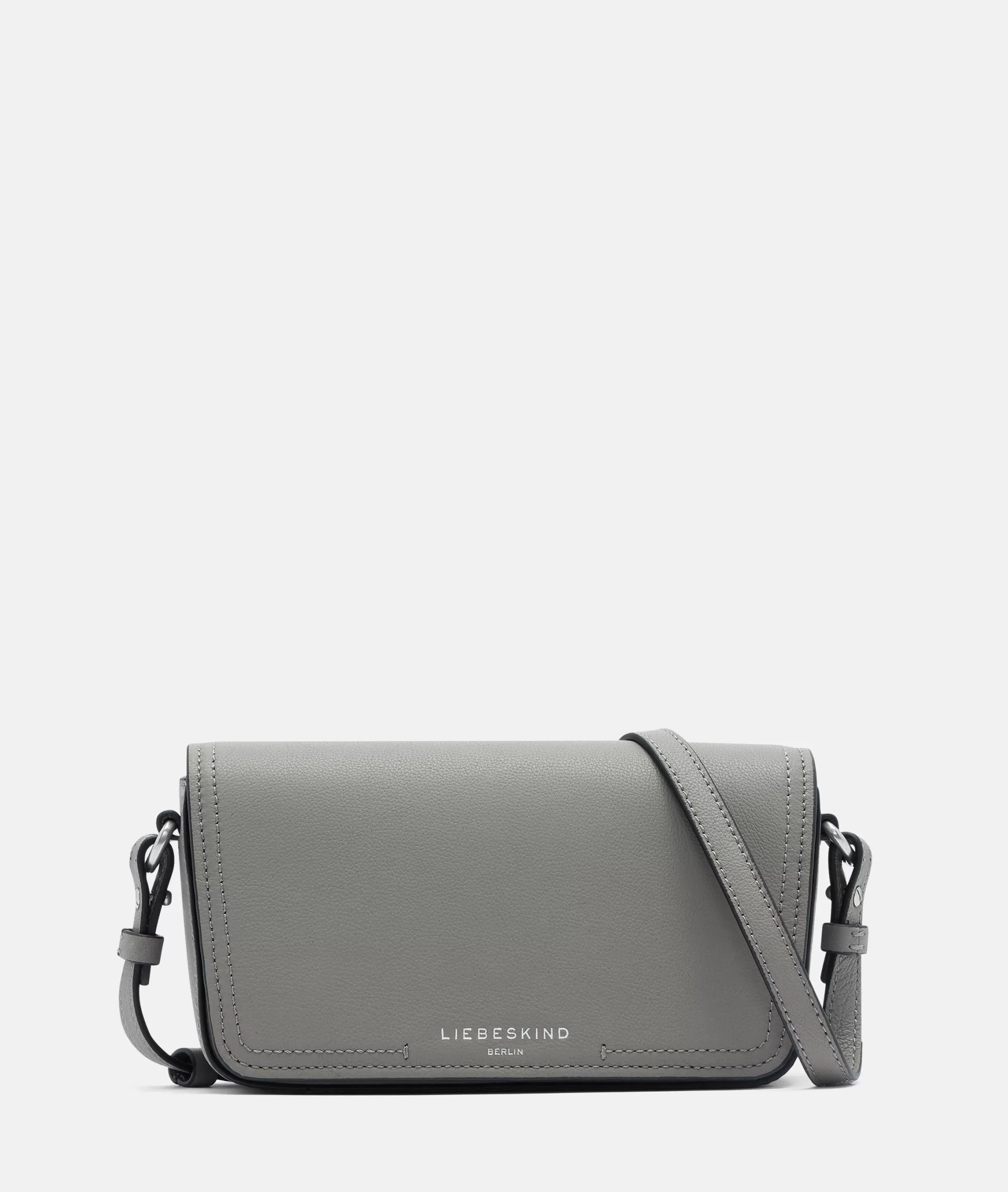 LIEBESKIND BERLIN  Ledertaschen | Umhängetaschen<Chudy Crossbody S taubengrau