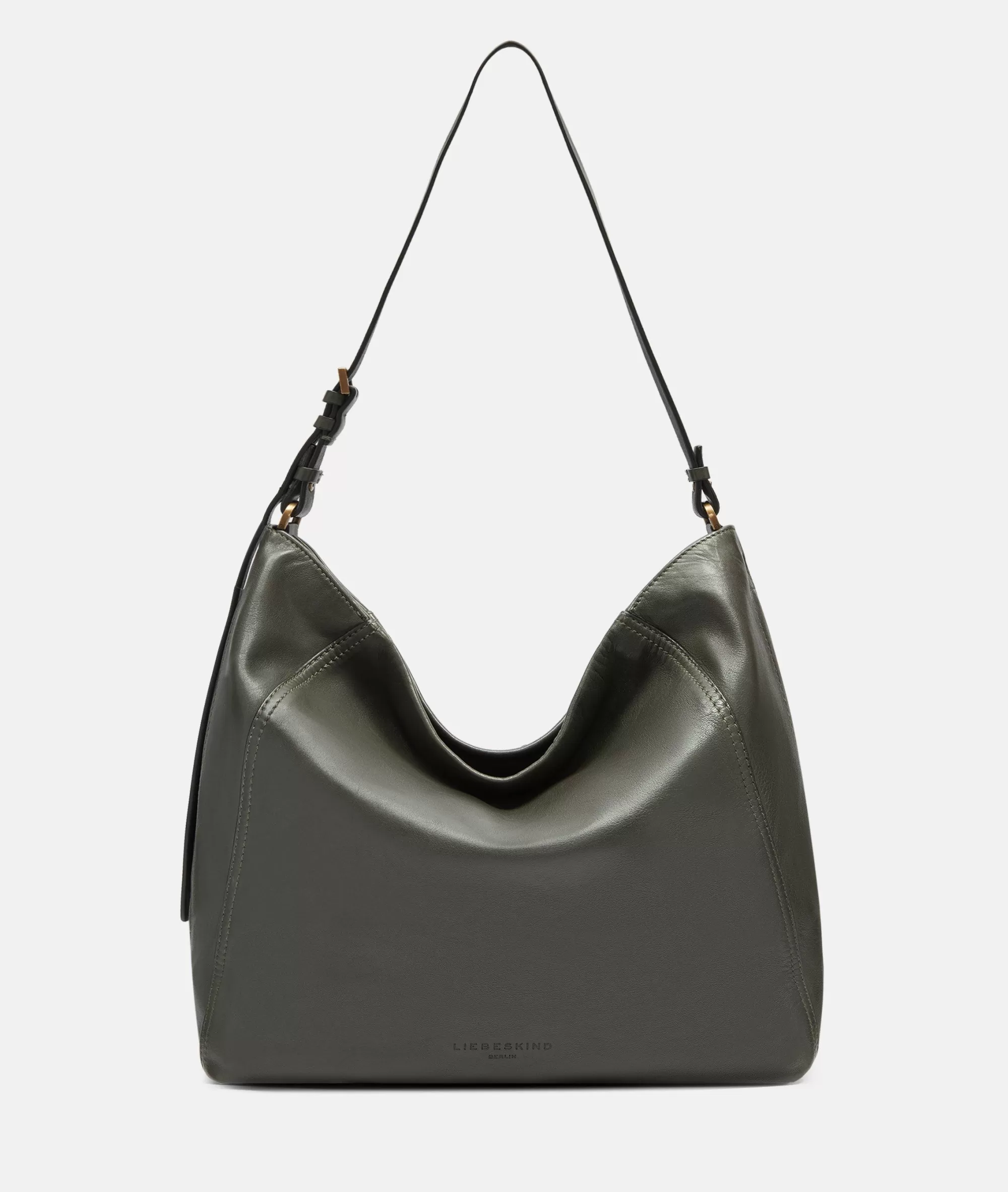 LIEBESKIND BERLIN  Ledertaschen | Schultertaschen<Chudy Hobo L olivgrün