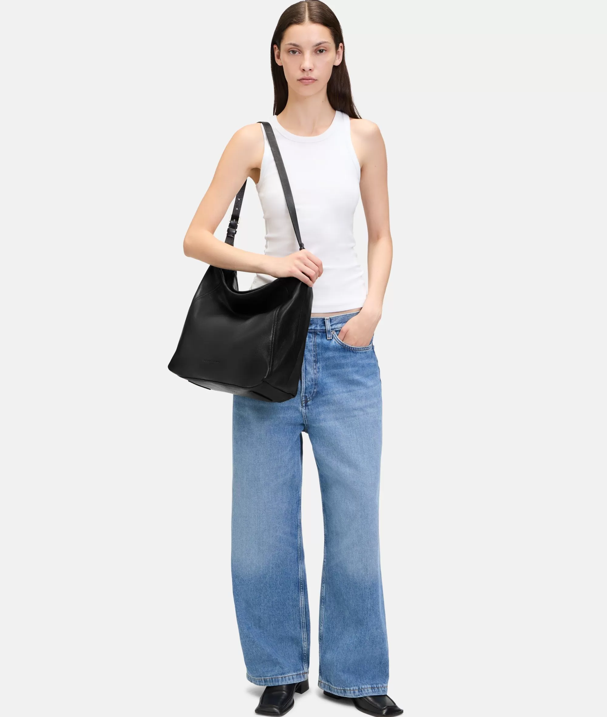 LIEBESKIND BERLIN  Business Bags | Ledertaschen<Chudy Hobo L schwarz