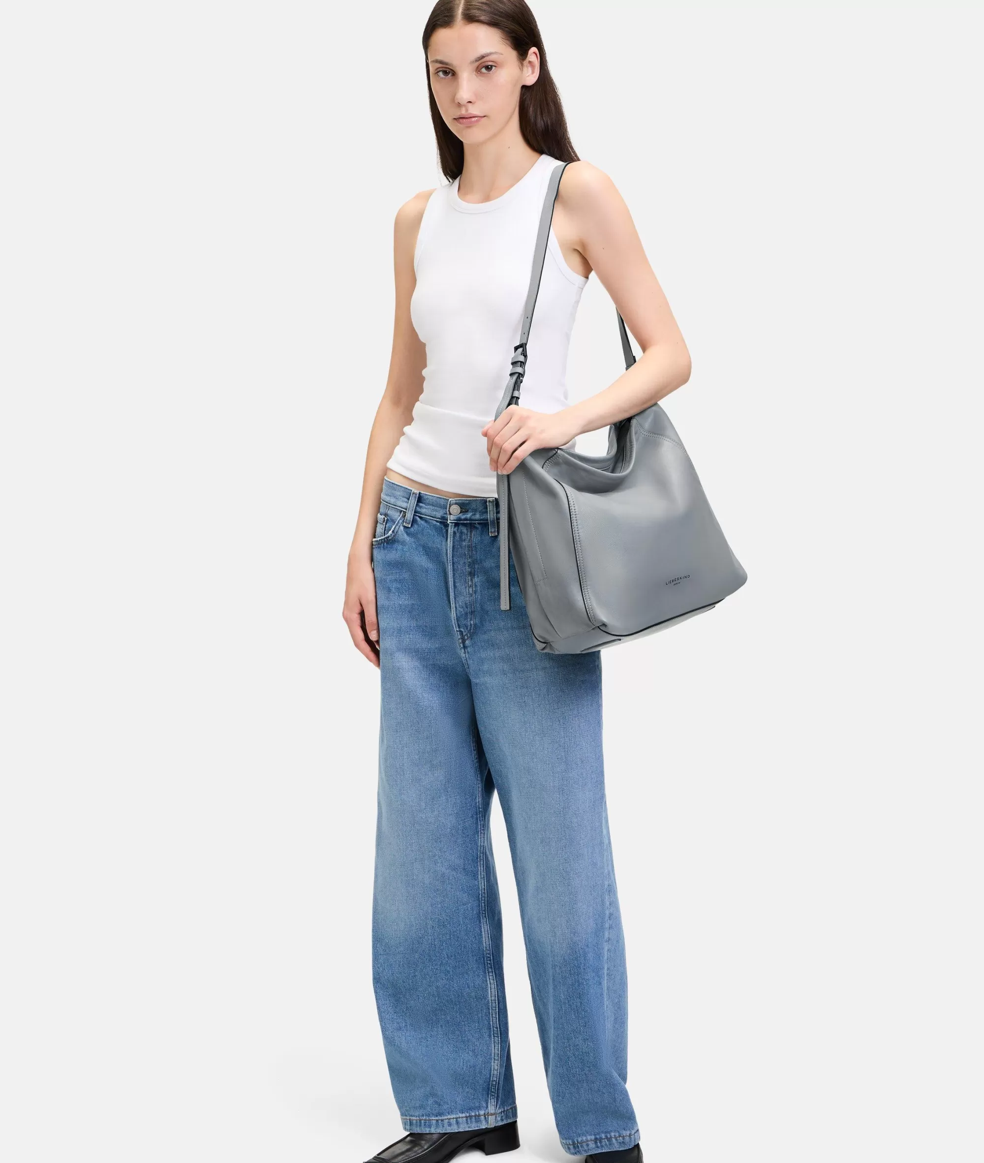 LIEBESKIND BERLIN  Business Bags | Ledertaschen<Chudy Hobo L grau