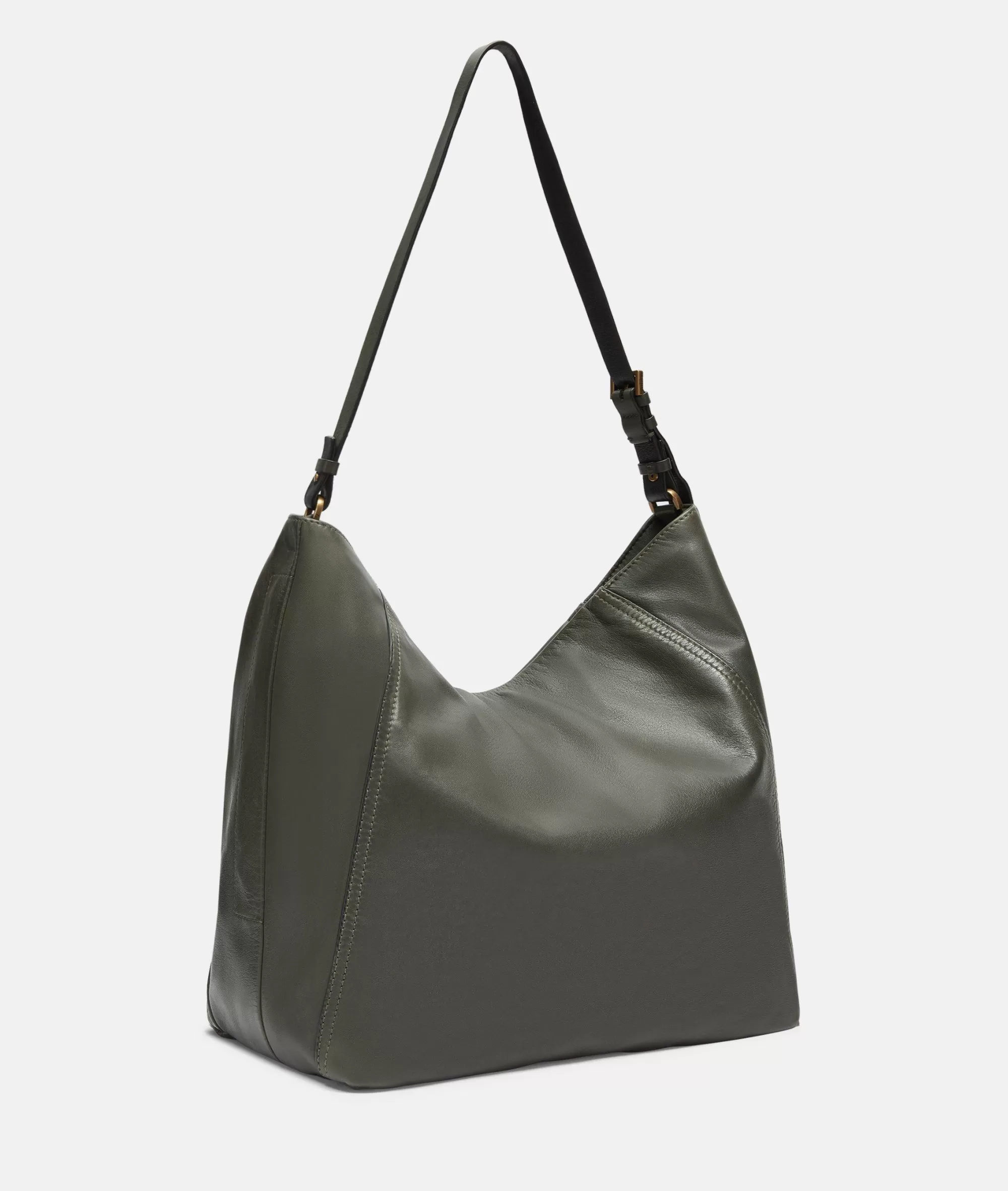 LIEBESKIND BERLIN  Ledertaschen | Schultertaschen<Chudy Hobo L olivgrün