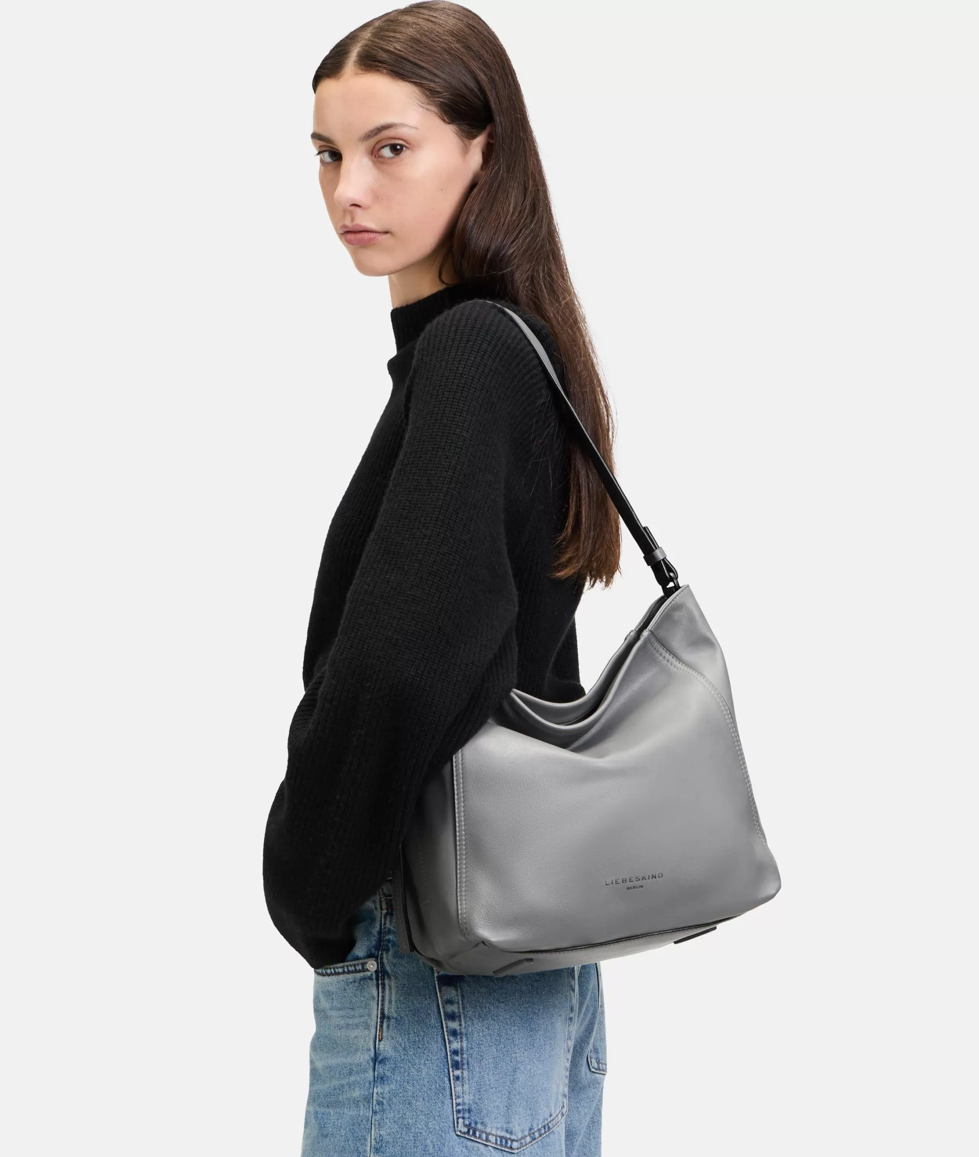 LIEBESKIND BERLIN  Business Bags | Ledertaschen<Chudy Hobo M grau