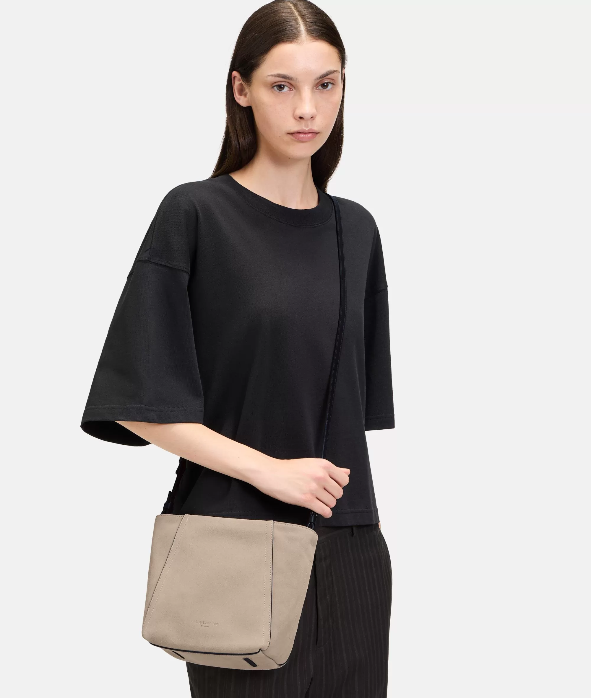 LIEBESKIND BERLIN  Ledertaschen | Schultertaschen<Chudy Hobo S beige