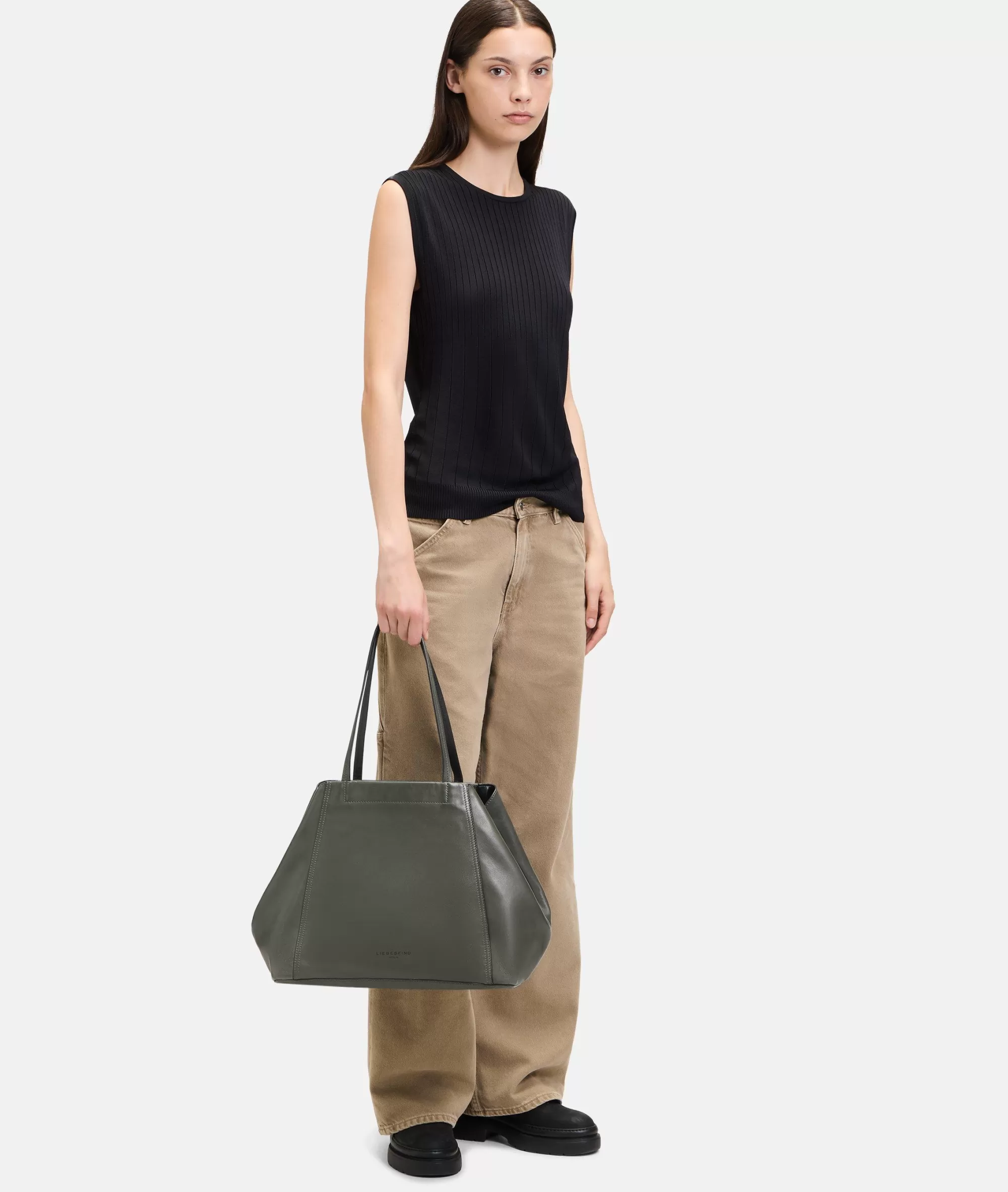 LIEBESKIND BERLIN  Business Bags | Ledertaschen<Chudy Shopper L olivgrün