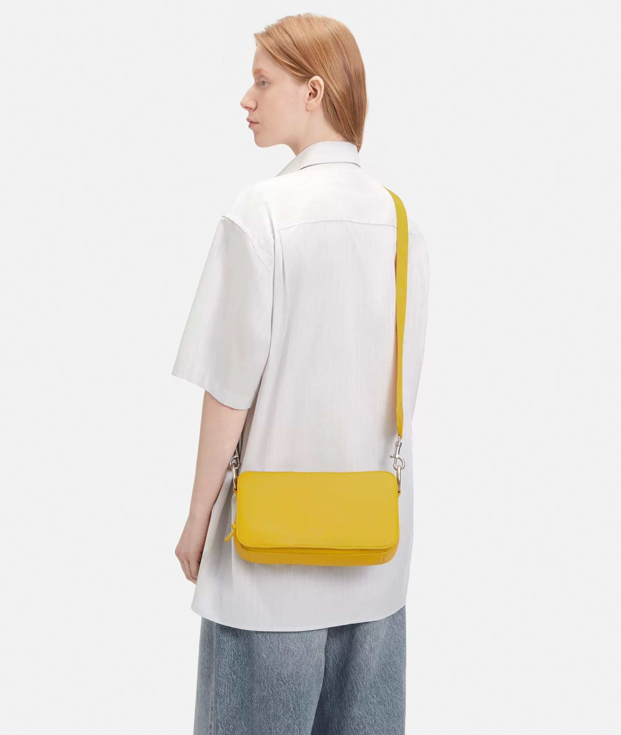 LIEBESKIND BERLIN  Ledertaschen | Umhängetaschen<Clarice Crossbody M zitrone