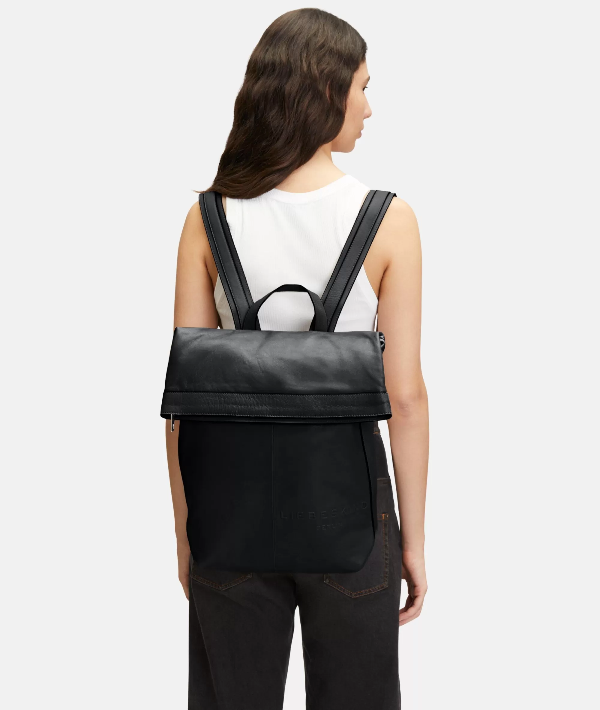 LIEBESKIND BERLIN  Ledertaschen | Rucksäcke<Elvira Backpack schwarz