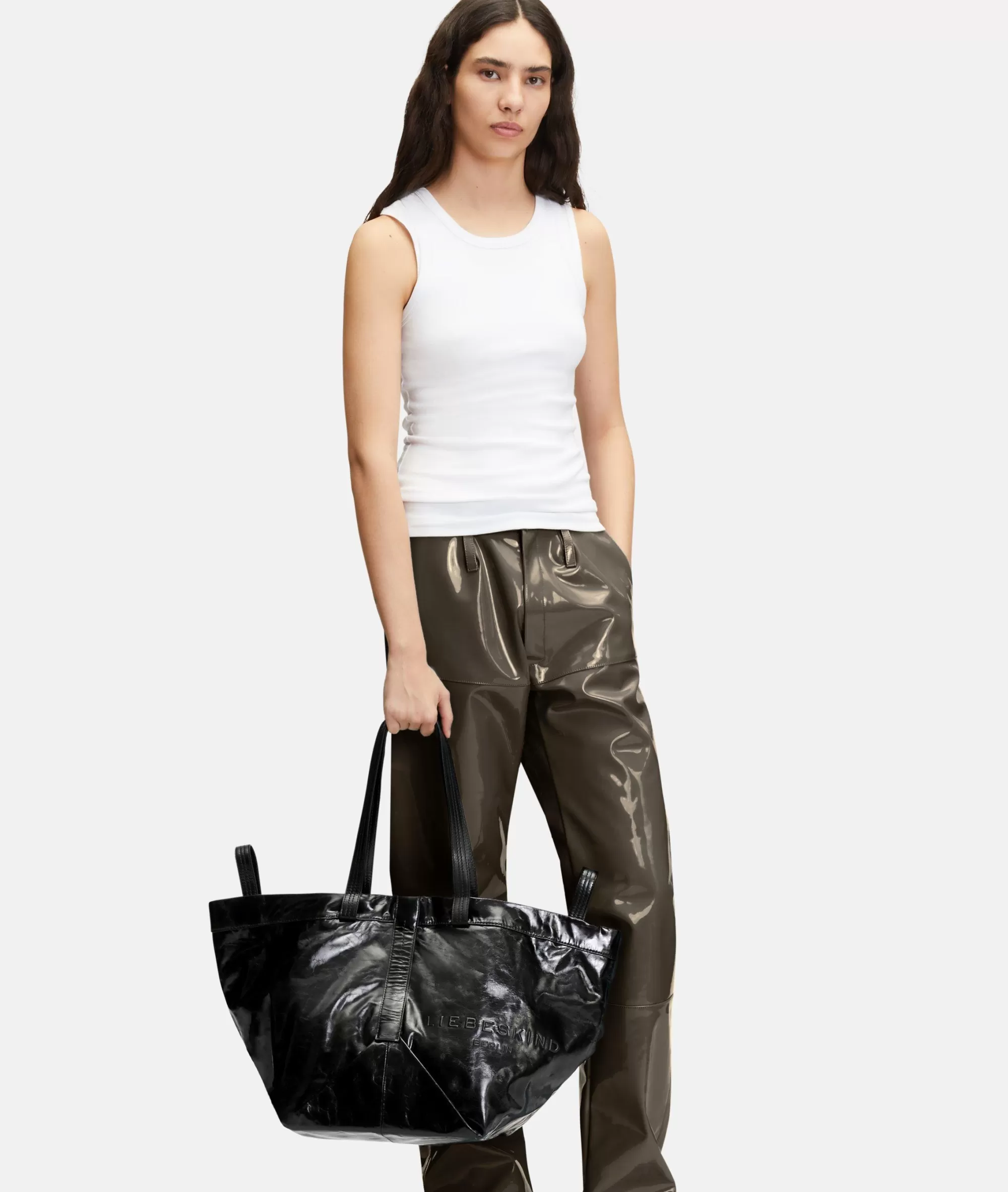 LIEBESKIND BERLIN  Ledertaschen | Shopper<Elvira Shopper L schwarz