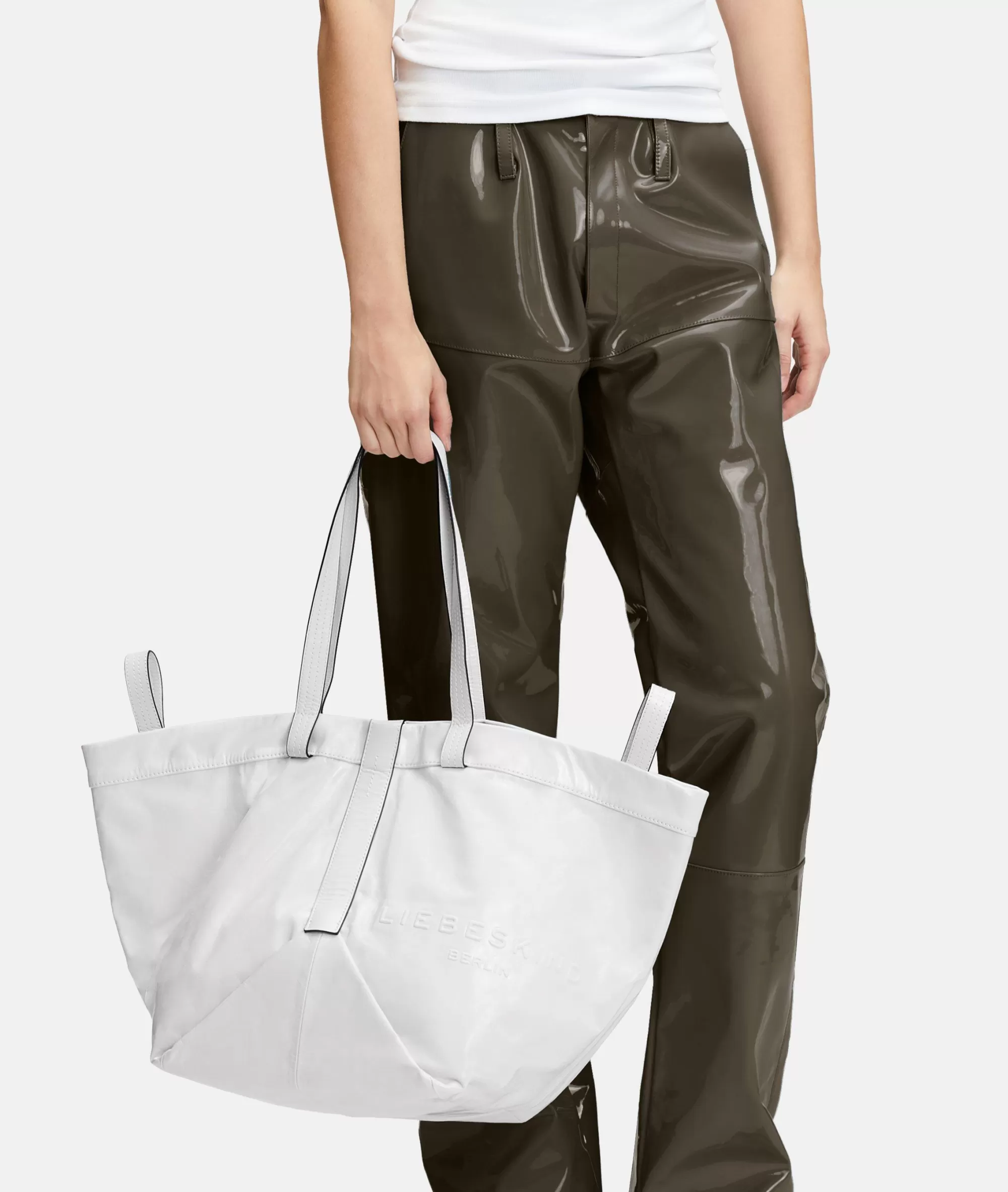 LIEBESKIND BERLIN  Ledertaschen | Shopper<Elvira Shopper L weiß