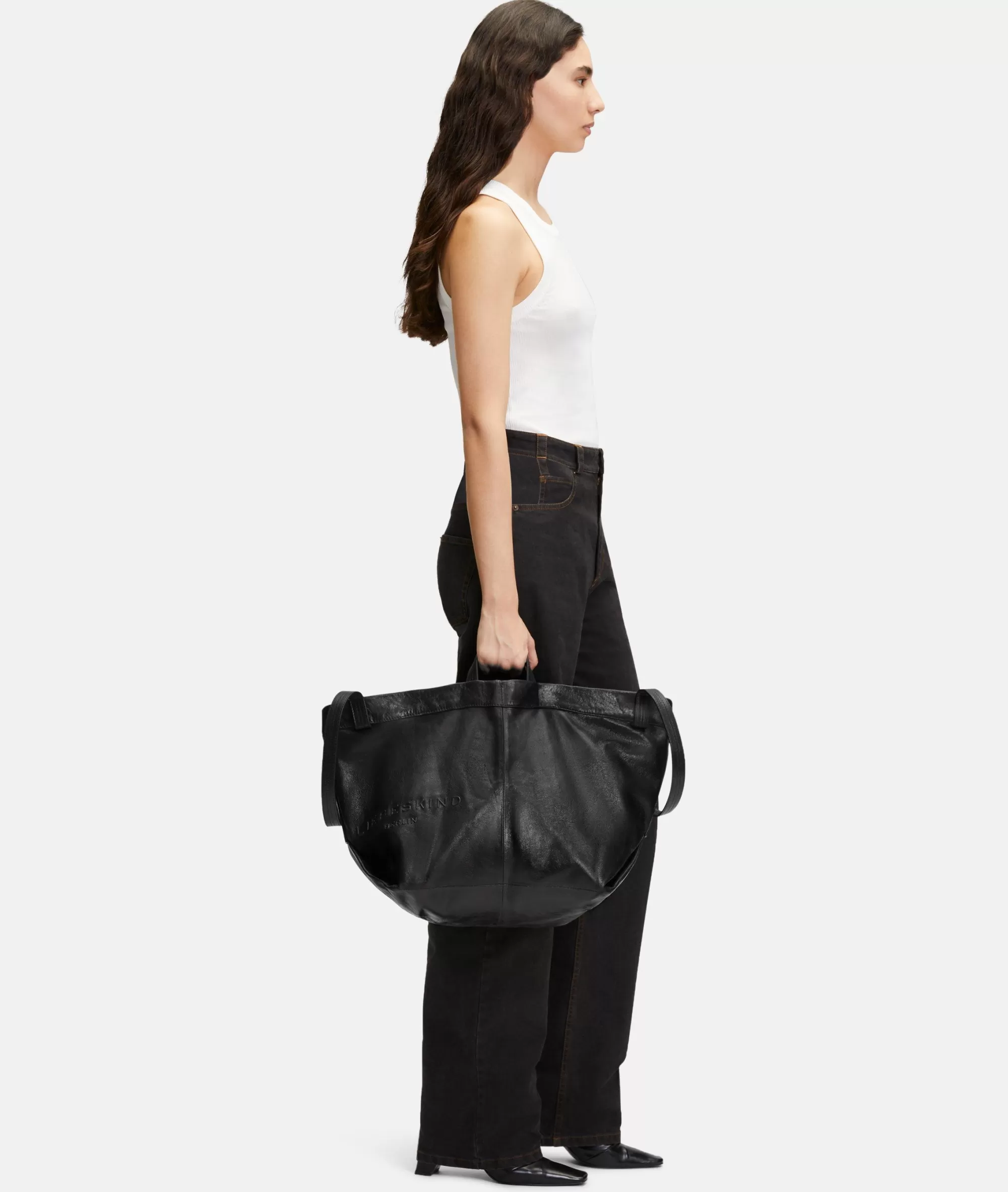 LIEBESKIND BERLIN  Ledertaschen | Shopper<Elvira Shopper L schwarz