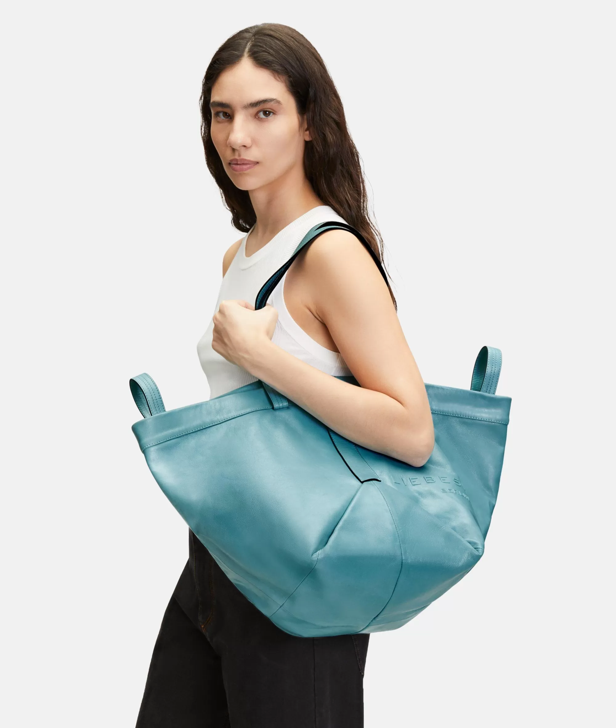 LIEBESKIND BERLIN  Ledertaschen | Shopper<Elvira Shopper L azurblau