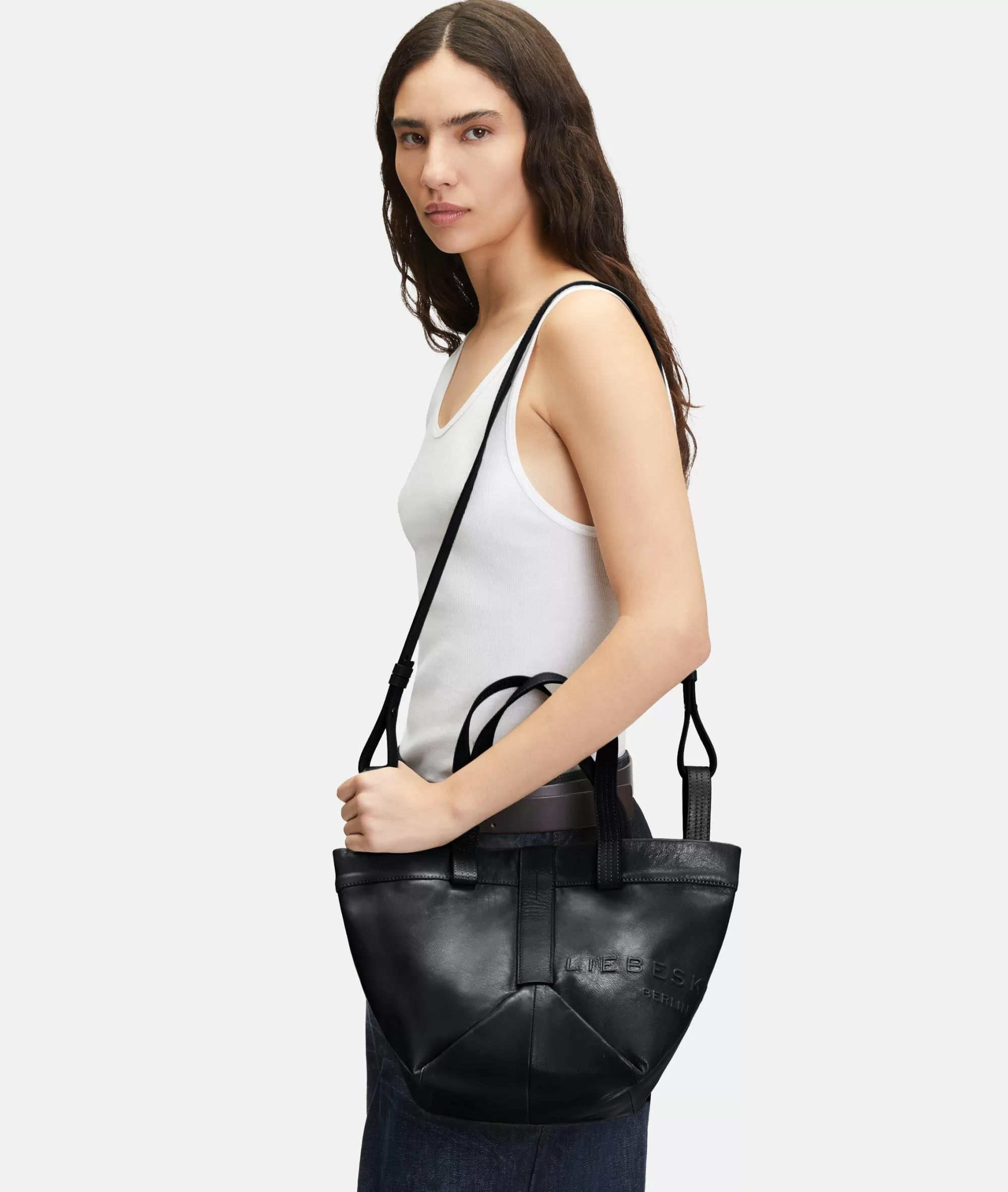 LIEBESKIND BERLIN  Shopper | Ledertaschen<Elvira Shopper S schwarz