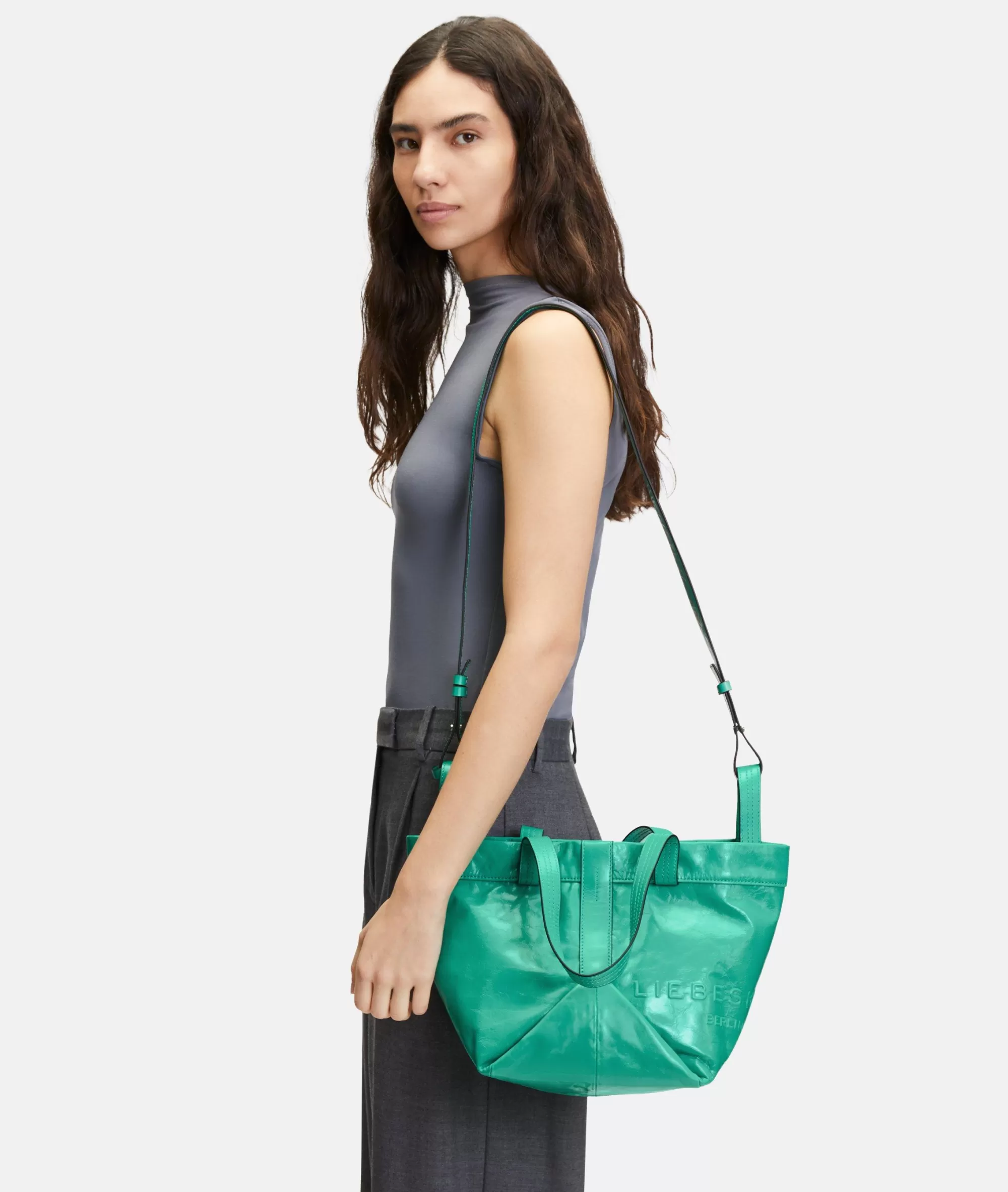 LIEBESKIND BERLIN  Ledertaschen | Shopper<Elvira Shopper S türkis
