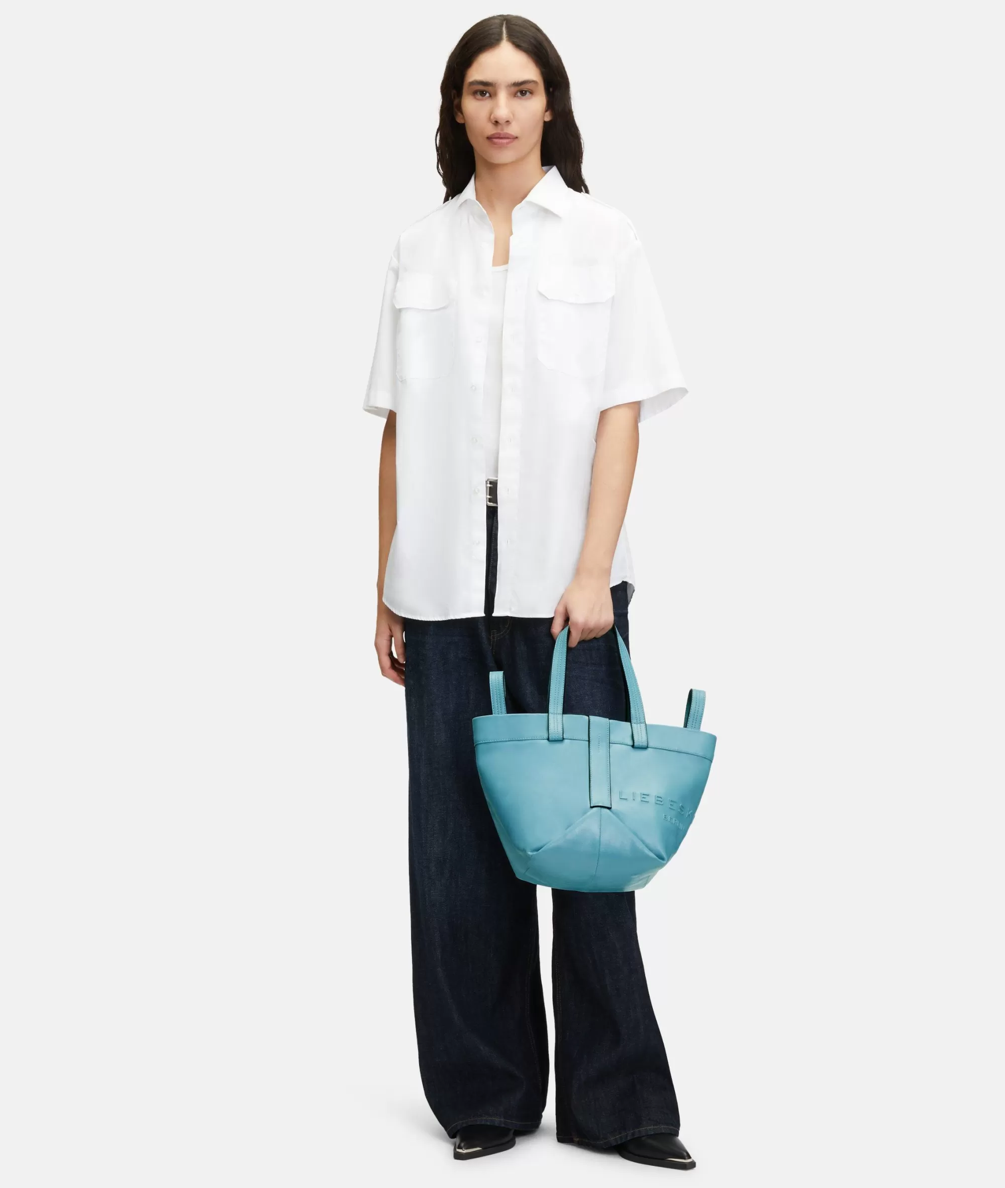 LIEBESKIND BERLIN  Ledertaschen | Shopper<Elvira Shopper S azurblau