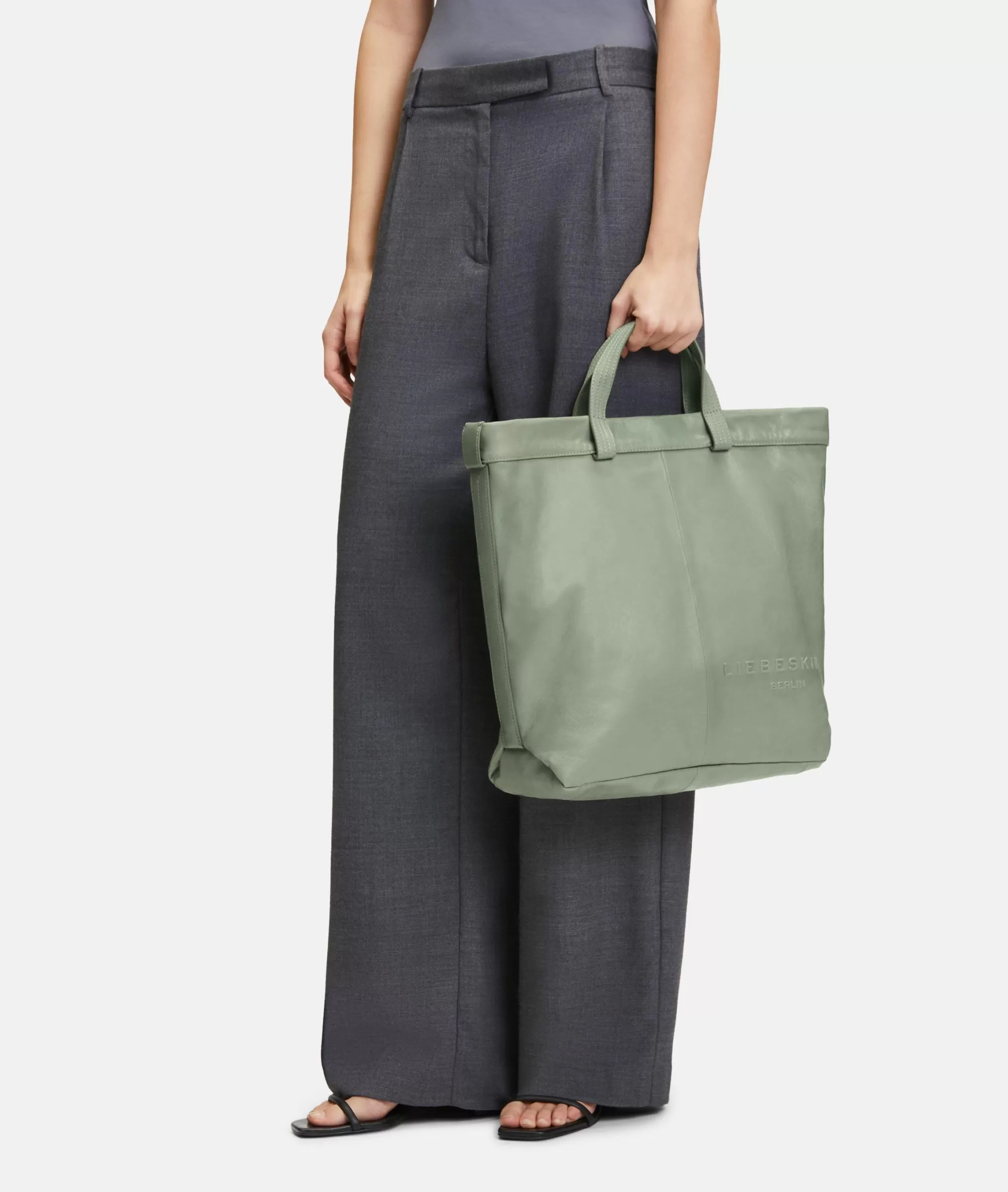 LIEBESKIND BERLIN  Business Bags | Ledertaschen<Elvira Tote L salbeigrün