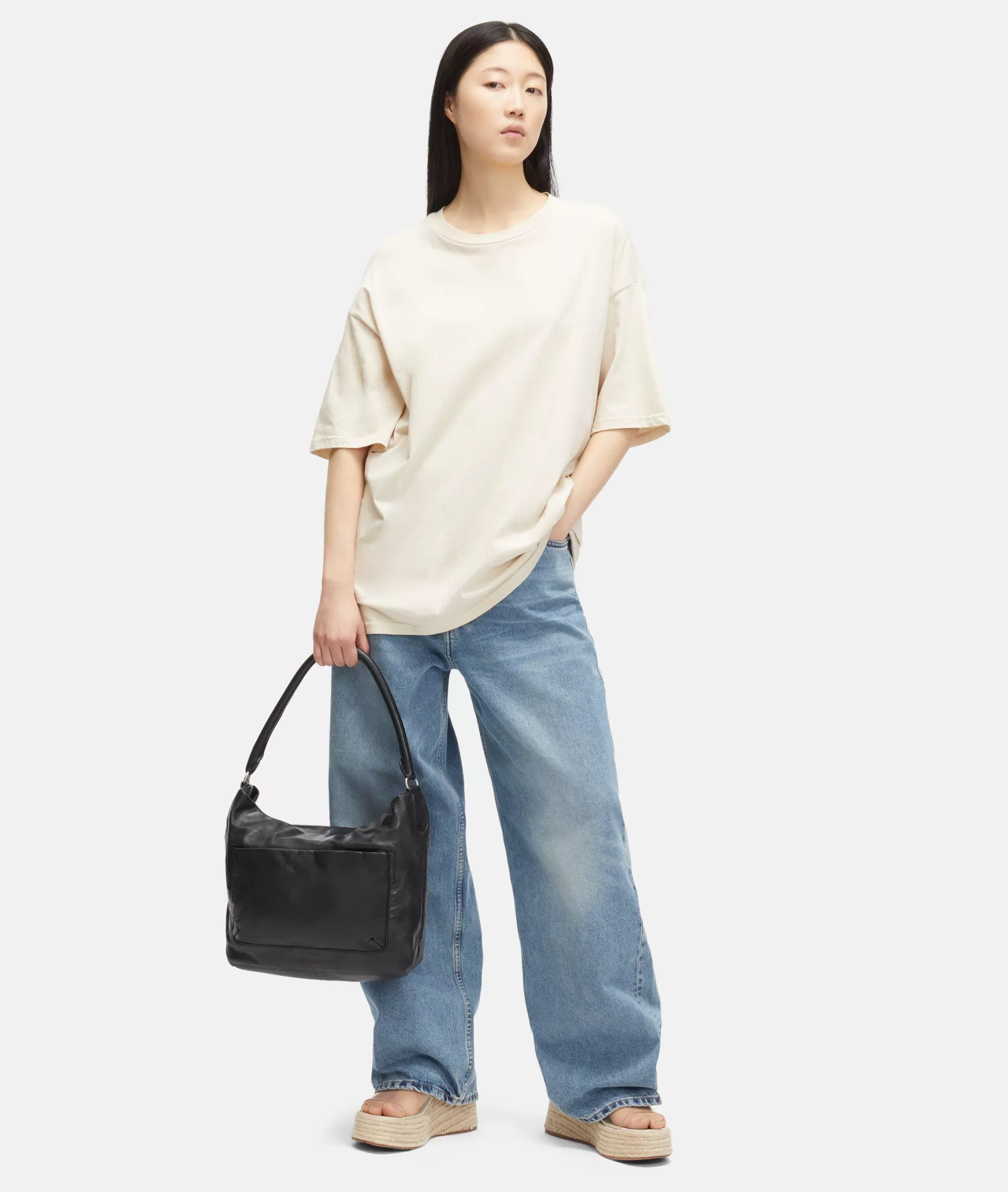 LIEBESKIND BERLIN  Bestseller | Ledertaschen<Ever Hobo M schwarz
