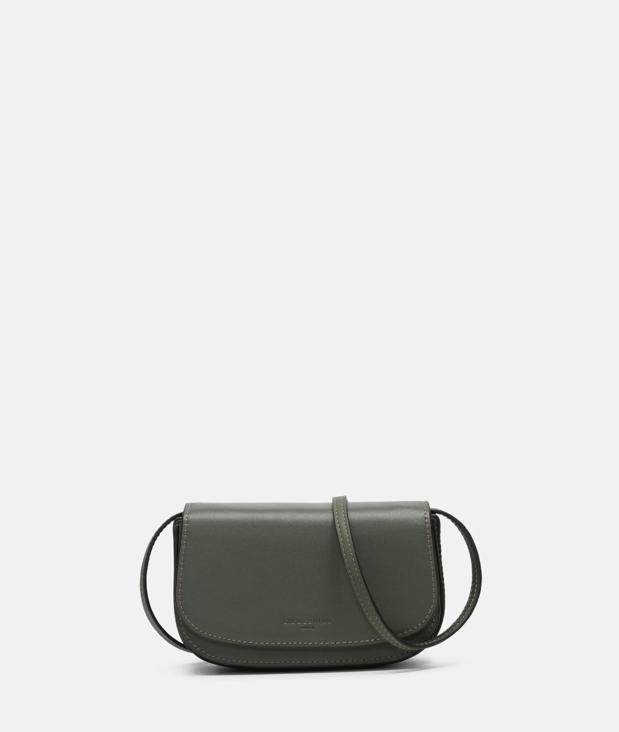 LIEBESKIND BERLIN  Ledertaschen | Umhängetaschen<Ezra Crossbody XS olivgrün