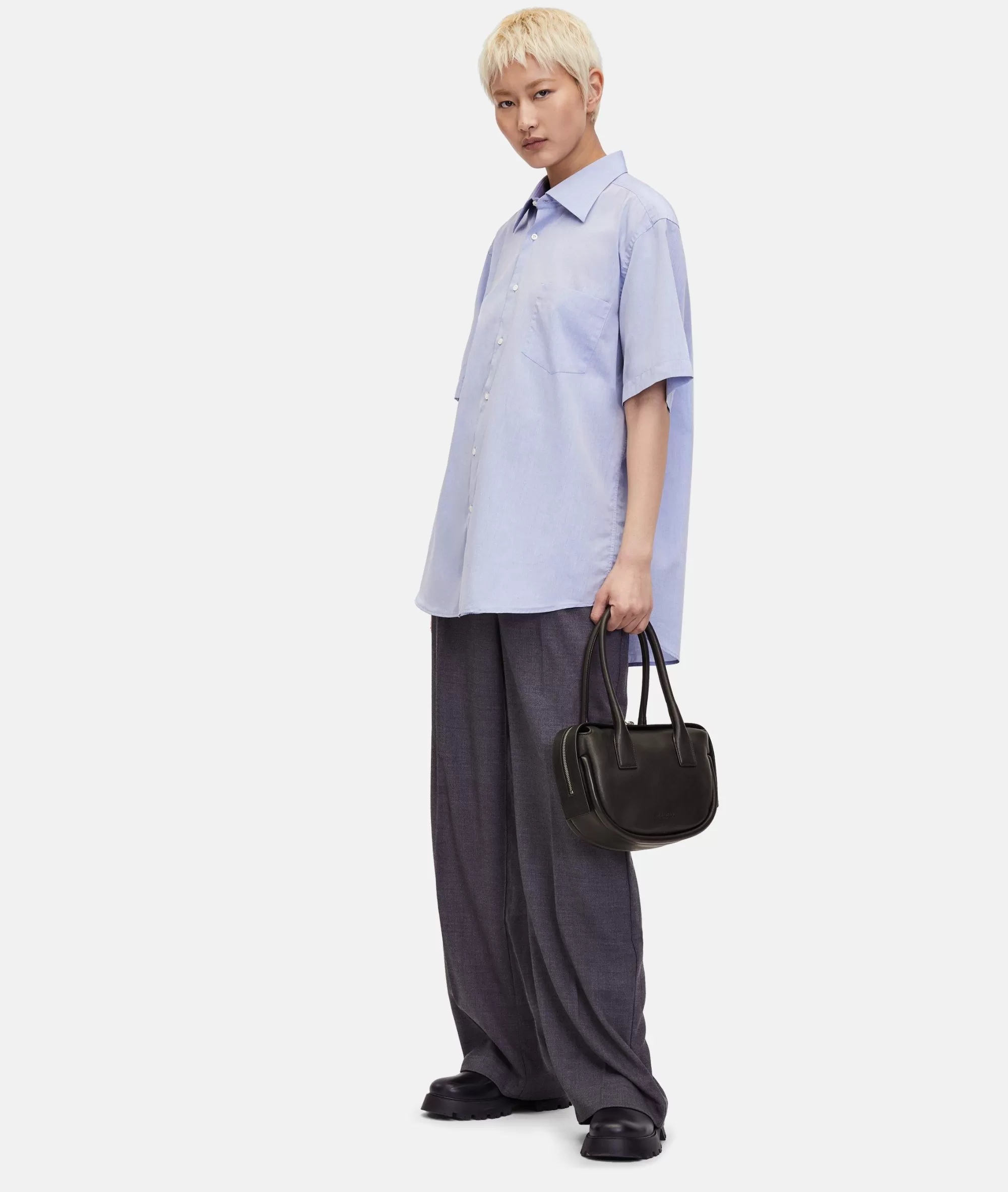 LIEBESKIND BERLIN  Ledertaschen | Schultertaschen<Fab Satchel S schwarz