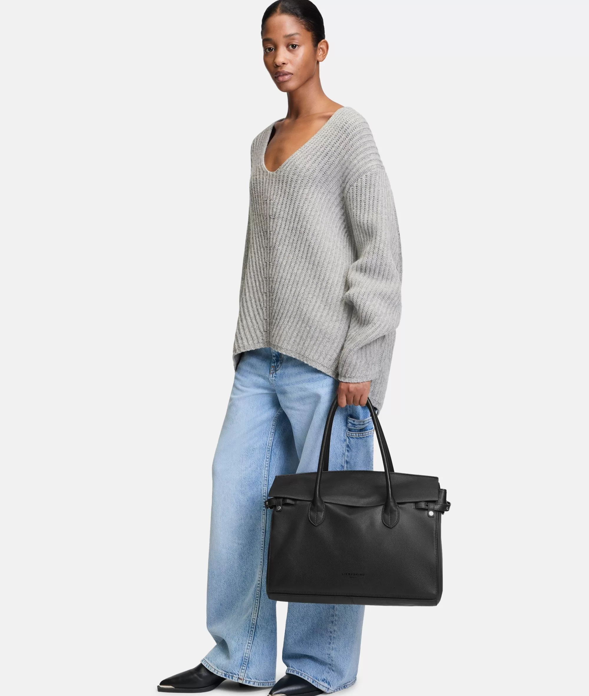 LIEBESKIND BERLIN  Business Bags | Ledertaschen<Gloria Satchel L schwarz