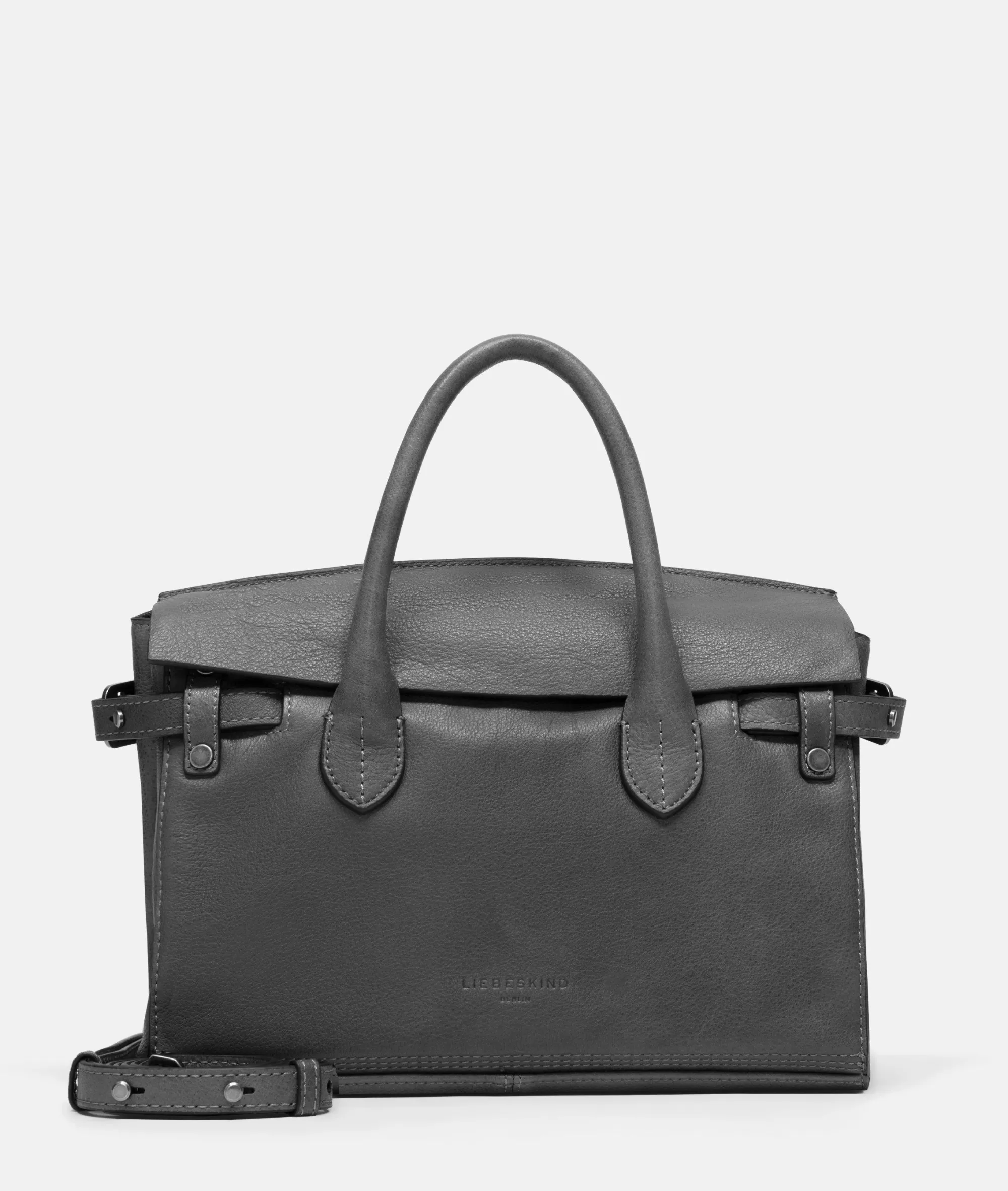 LIEBESKIND BERLIN  Ledertaschen | Schultertaschen<Gloria Satchel M grau