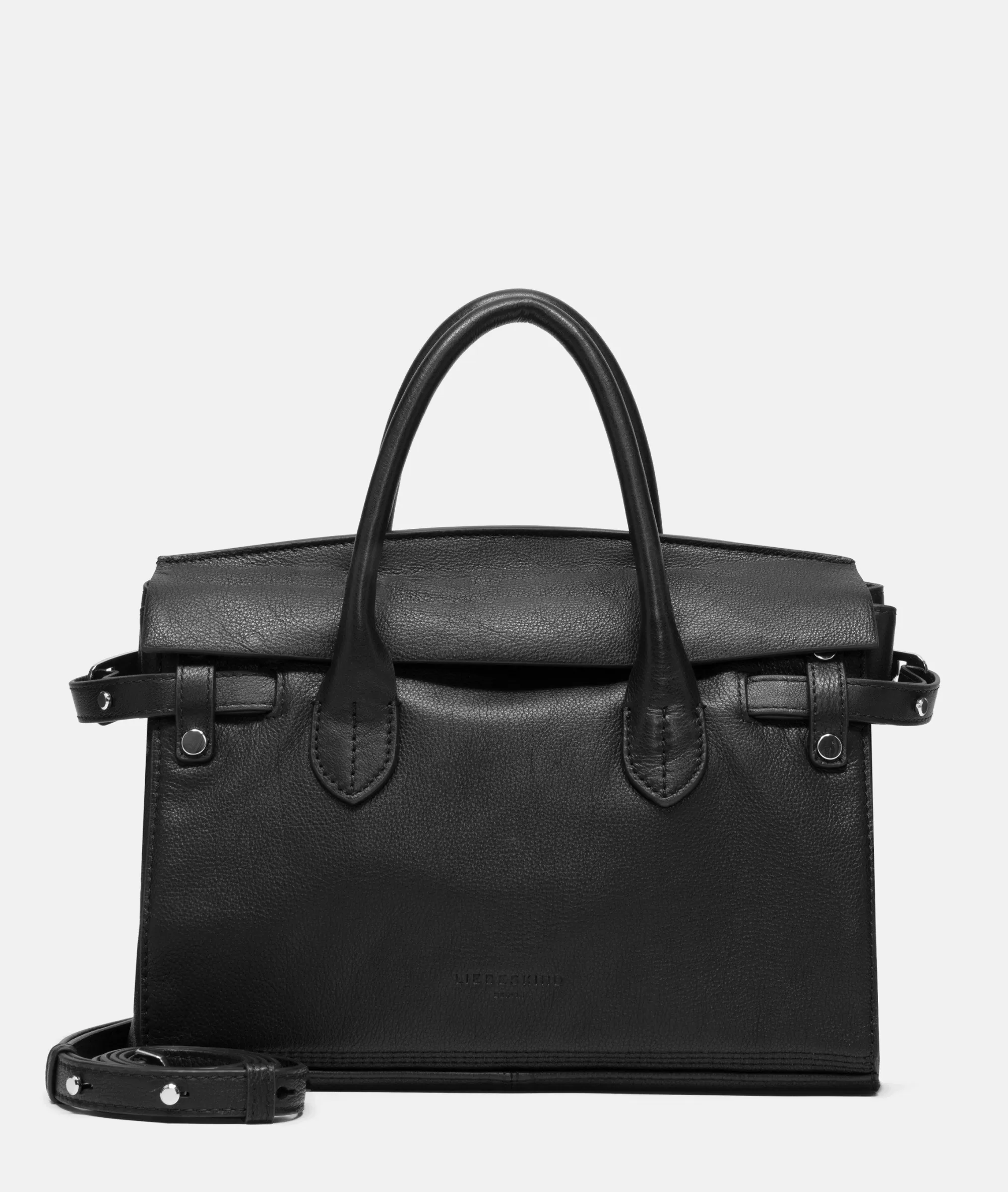 LIEBESKIND BERLIN  Ledertaschen | Schultertaschen<Gloria Satchel M schwarz