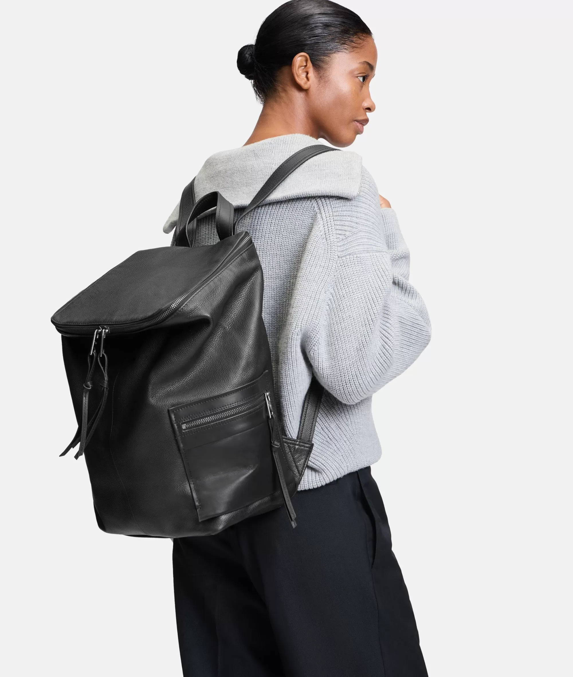 LIEBESKIND BERLIN  Ledertaschen | Rucksäcke<Hera Backpack L schwarz