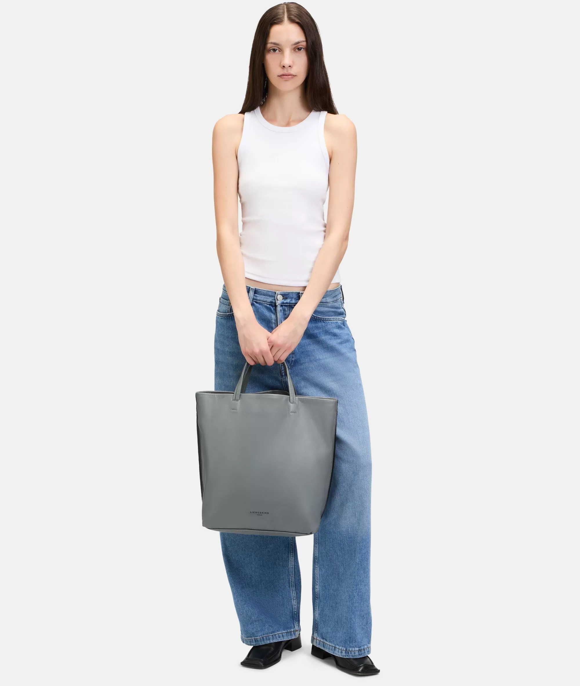 LIEBESKIND BERLIN  Business Bags | Ledertaschen<Hera Tote L grau