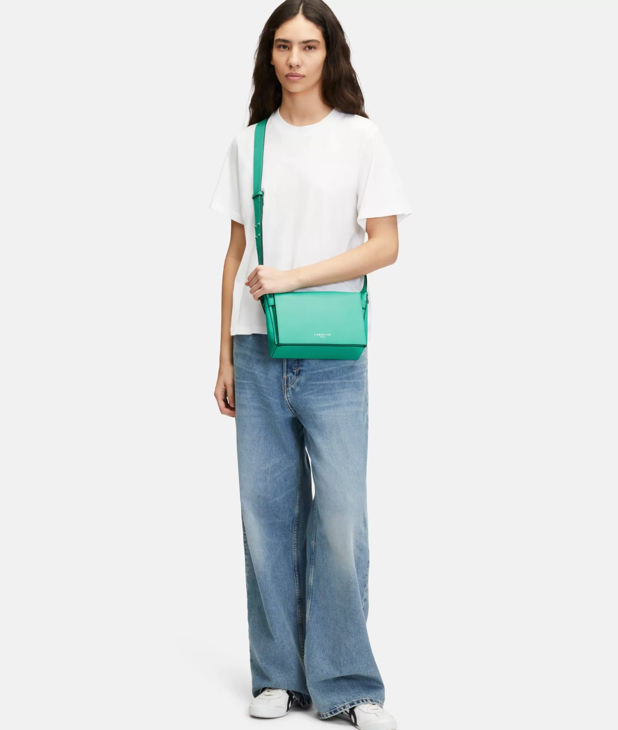 LIEBESKIND BERLIN  Ledertaschen | Umhängetaschen<Hilla Crossbody S türkis