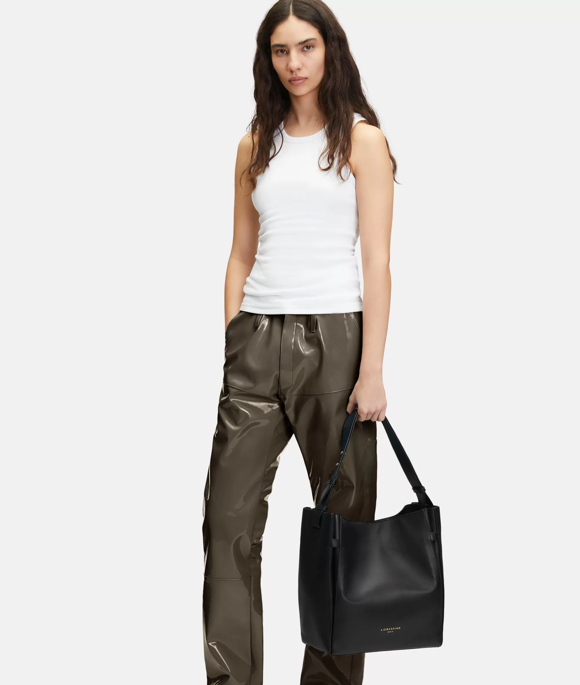 LIEBESKIND BERLIN  Business Bags | Ledertaschen<Hilla Hobo L schwarz
