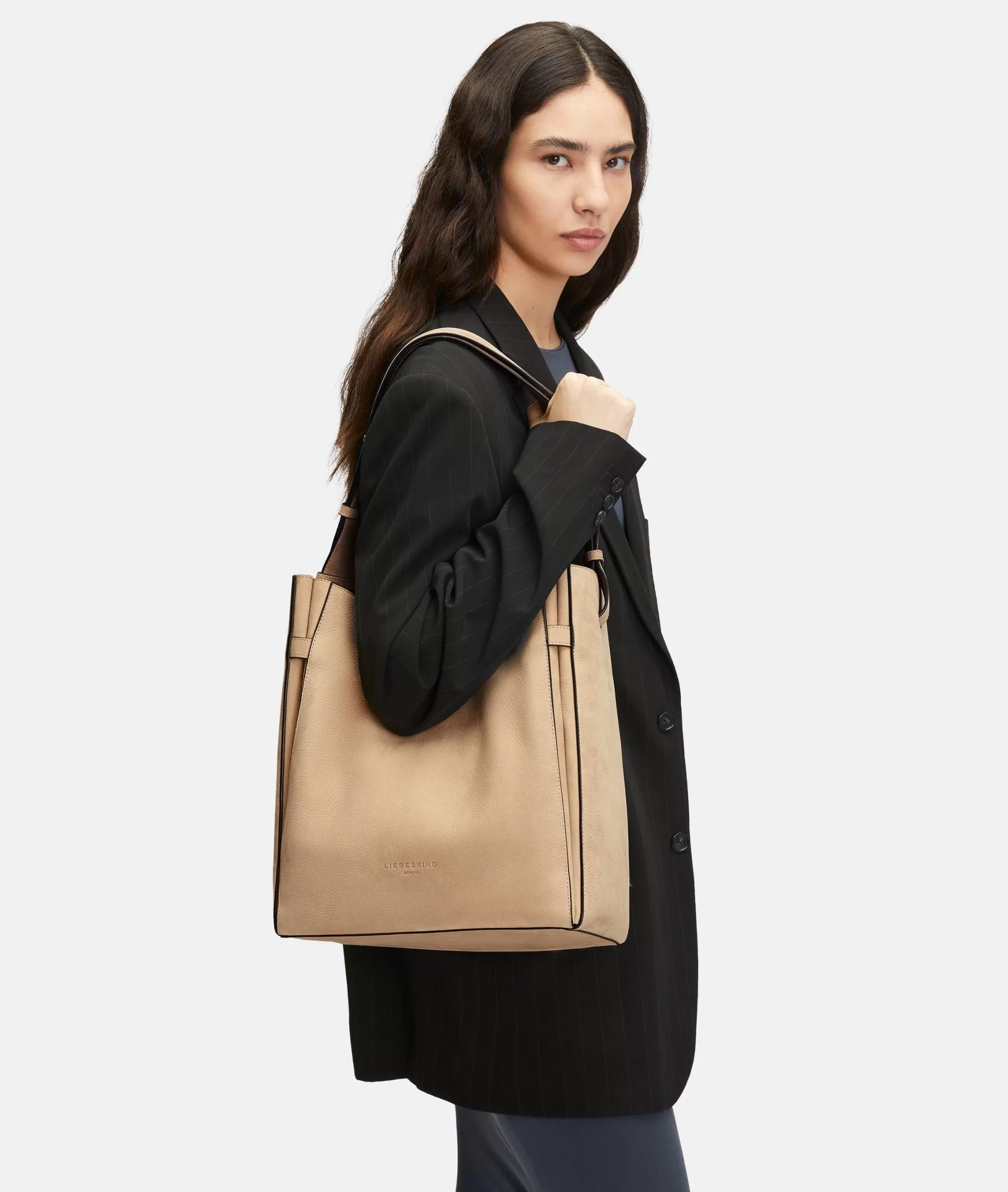 LIEBESKIND BERLIN  Business Bags | Ledertaschen<Hilla Hobo L sandstein